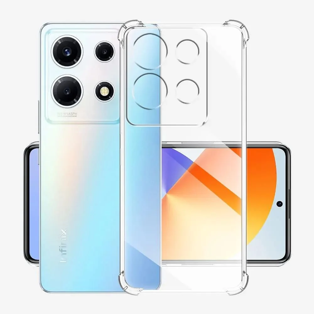 DL3 Mobilak Clear TPU Protective Case for InfinixNote30i with Camera Protection and Shockproof Design - Clear