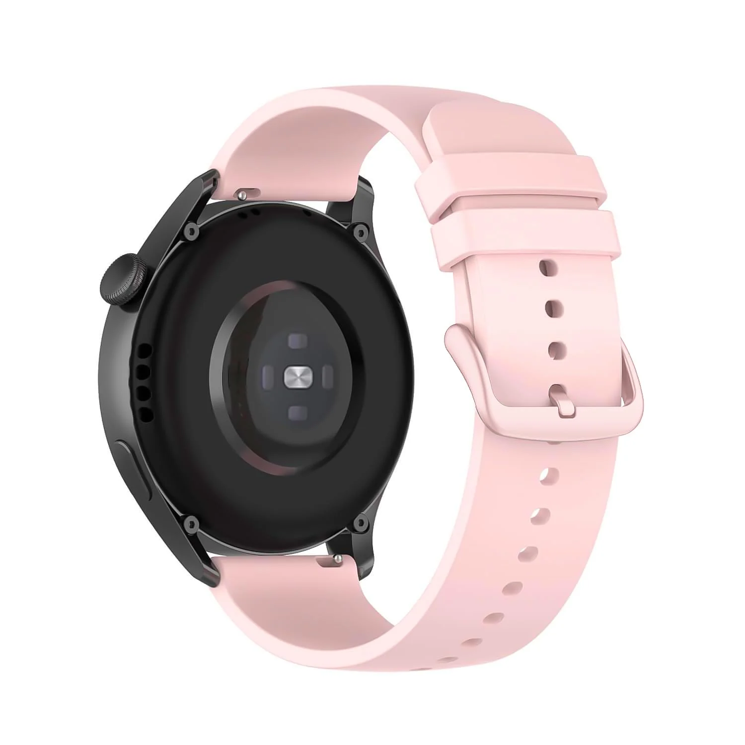 DL3 Mobilak Silicone Buckle Band 22MM Strap For Xiaomi Redmi Watch 5 Active/5 Lite/Samsung Galaxy Watch 3 45mm/Watch 46mm/Gear S3/Huawei watch GT5 GT4 GT3 GT2 GT 46MM/GT2E/GT3 Pro GT 5 Pro - Pink