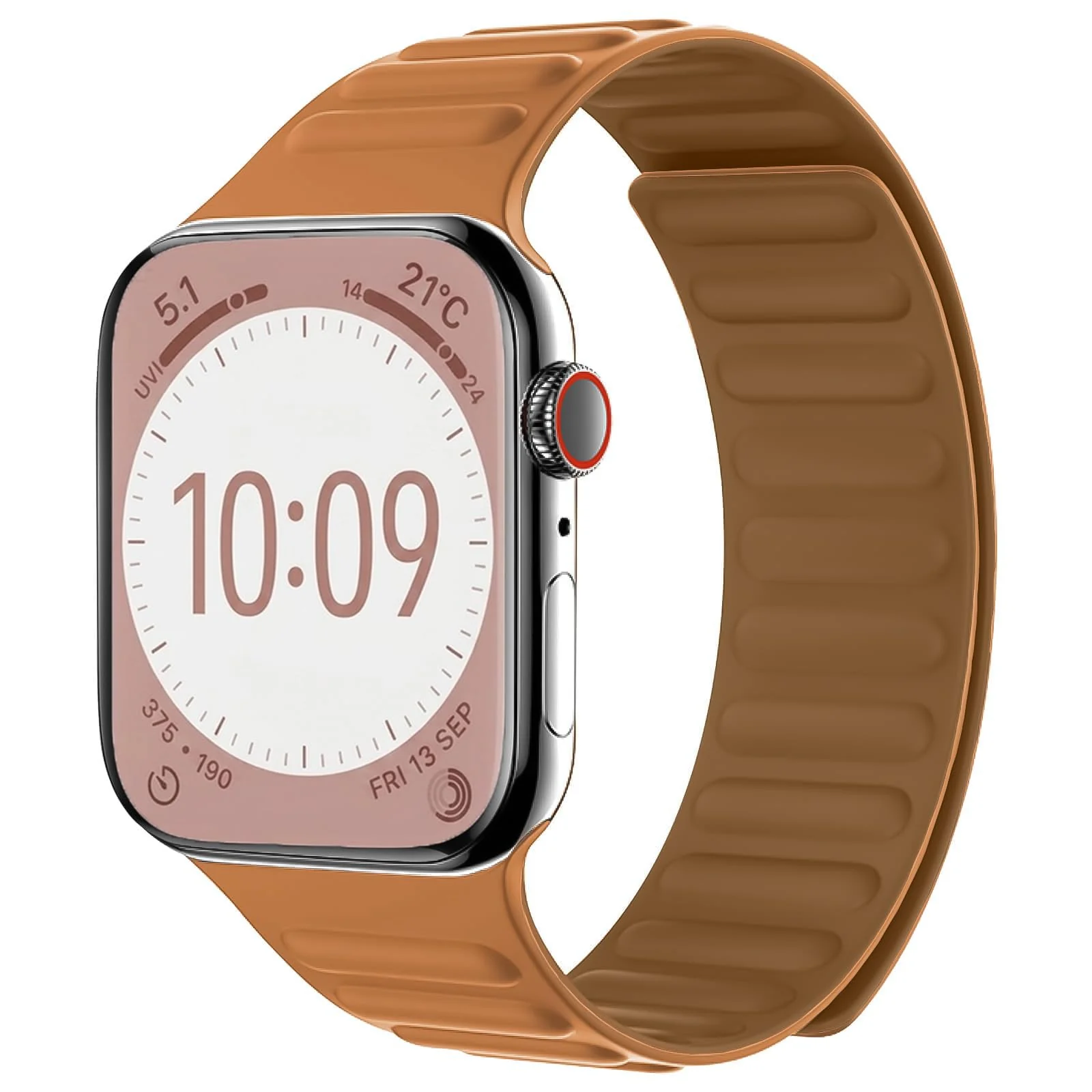 Dl3 Mobilak Silicone Straps Compatible with Apple Watch Ultra Strap 49MM 45MM 46MM 44MM 42MM, Loop Band with Strong Magnetic Closure for iWatch Ultra 2 Series 11 10 9 8 7 6 5 4 SE (Clover Green)