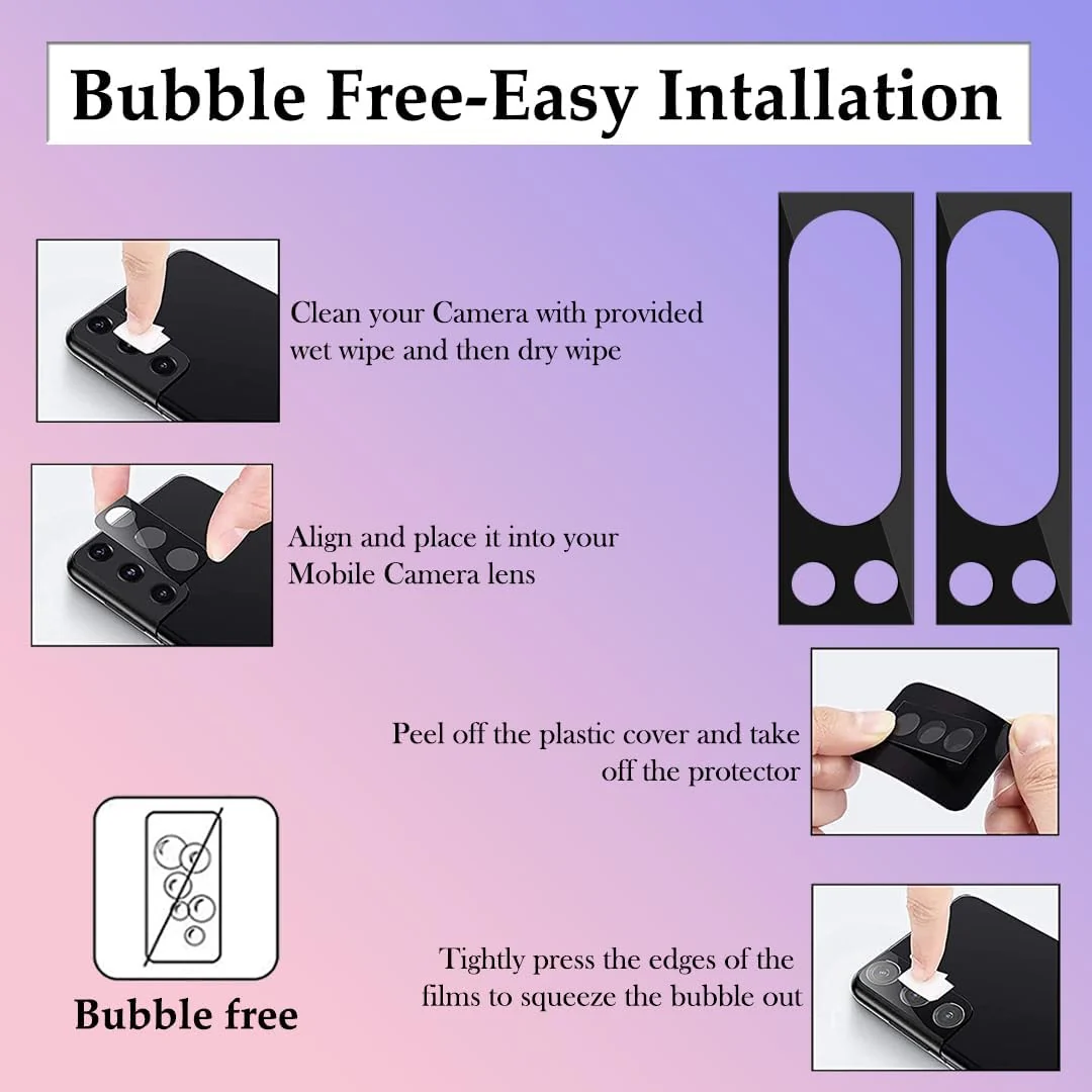 DL3 Mobilak Google Pixel 8 Pro Camera Lens Protector Tempered Glass Screen Protector HD [Full Coverage][Anti-Scratch] Drop Protection Ultra Clear/Thin Lens Protector Case - Black