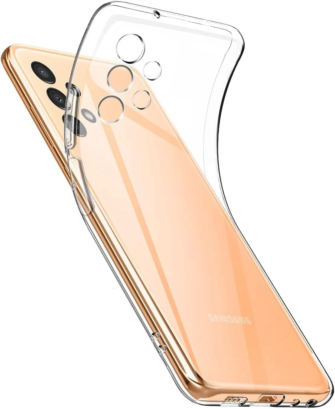 DL3 Mobilak Case Compatible with Samsung Galaxy A13 4G [Not fit A13 5G] Case Crystal Soft TPU Gel Case Flexible Silicone Anti-Scratch Camera Protection TPU Cover - Clear