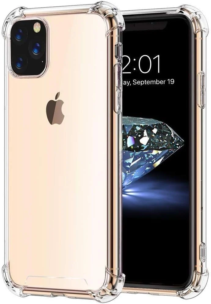 DL3 Mobilak Clear TPU Protective Case for iPhone with Camera Protection and Shockproof Design - Clear