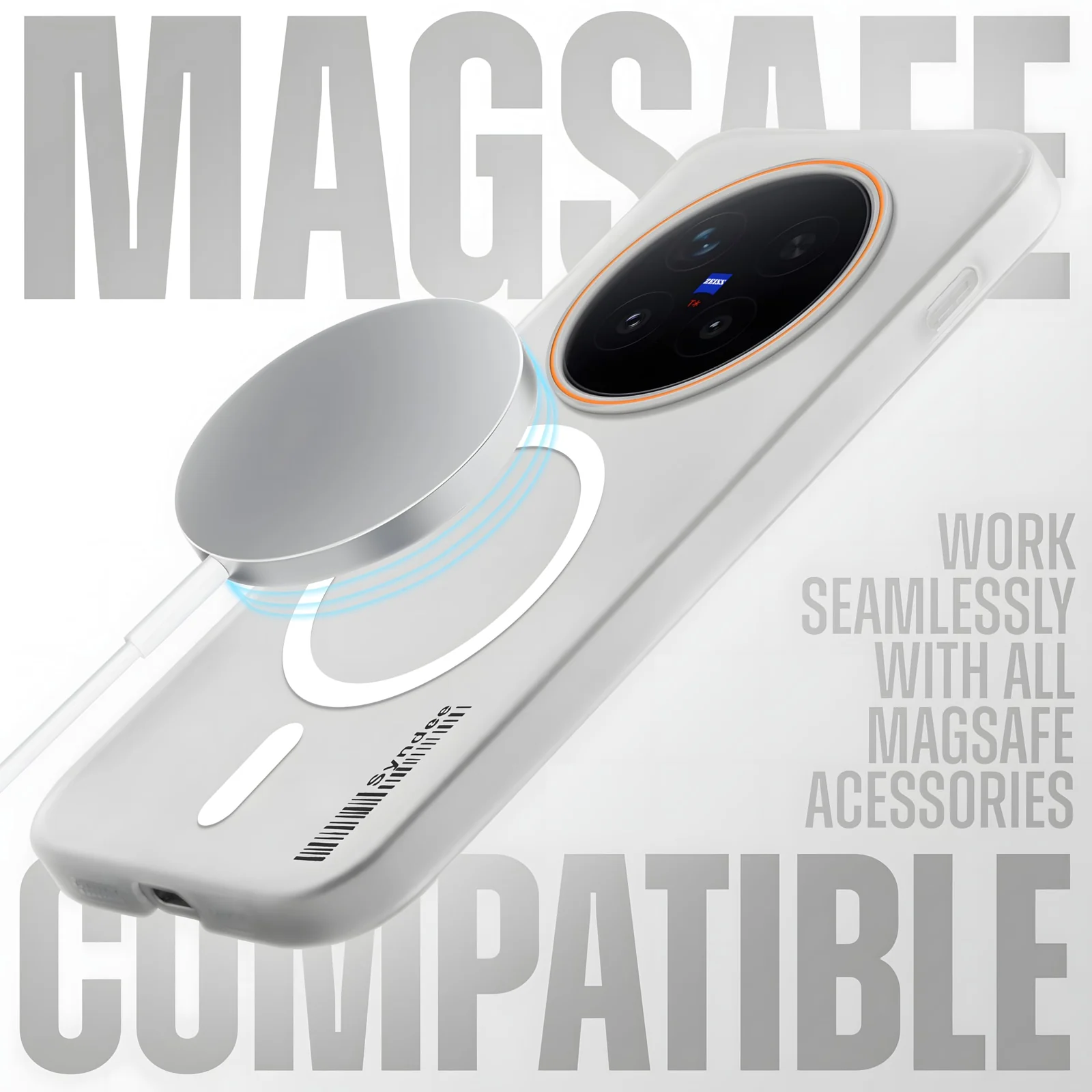 DL3 Mobilak Clear MagSafe-Compatible Magnetic Case for Honor X9D / Magic 8 Lite / X70 with Camera Protection and Ring Holder - Clear