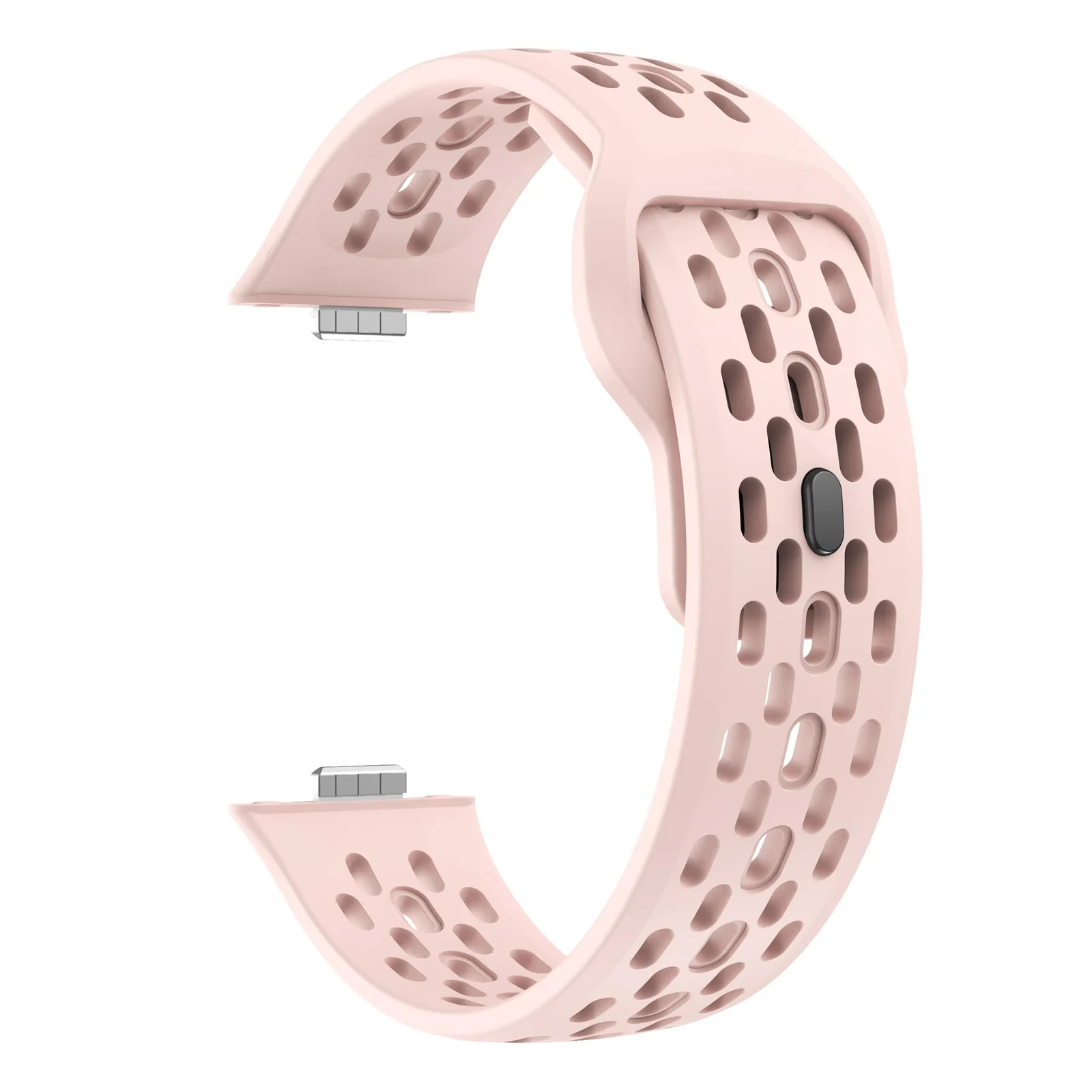 DL3 Mobilak Silicone Mesh Breathable Straps for Huawei Watch Fit 4 Pro Strap. Wristband Bands Bracelet Sports Bracelet Quick Release Adjustable Armband for Huawei Watch Fit 4/Fit 3 - Pink