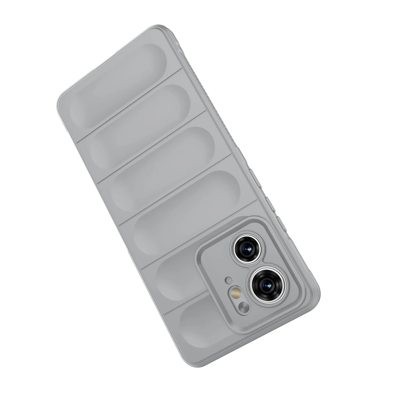 DL3 Mobilak Silicone Case for Motorola Edge 40 5G Heavy Duty Protective [Slim Fit] Shockproof Soft Flexible Protective Design Shock-Absorption TPU Cover With Camera Protection - Gray
