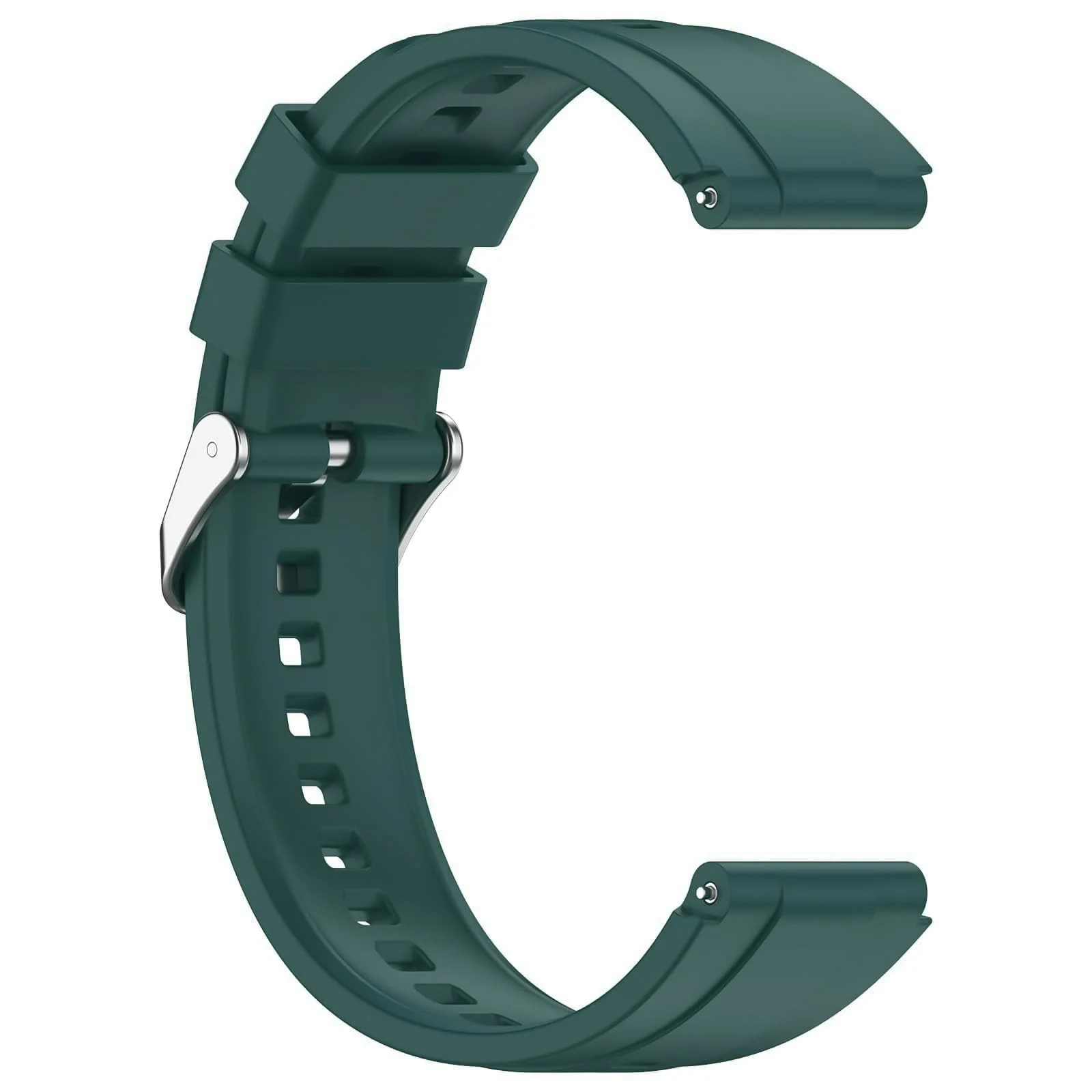 DL3 Mobilak Strap Compatible with Huawei Watch GT5 Pro 42mm / GT5 41mm / GT4 41mm / Garmin Venu 3S / Forerunner 265S / Fossil Women's Gen 6, 18mm Soft Silicone Replacement Bands - Pine Green