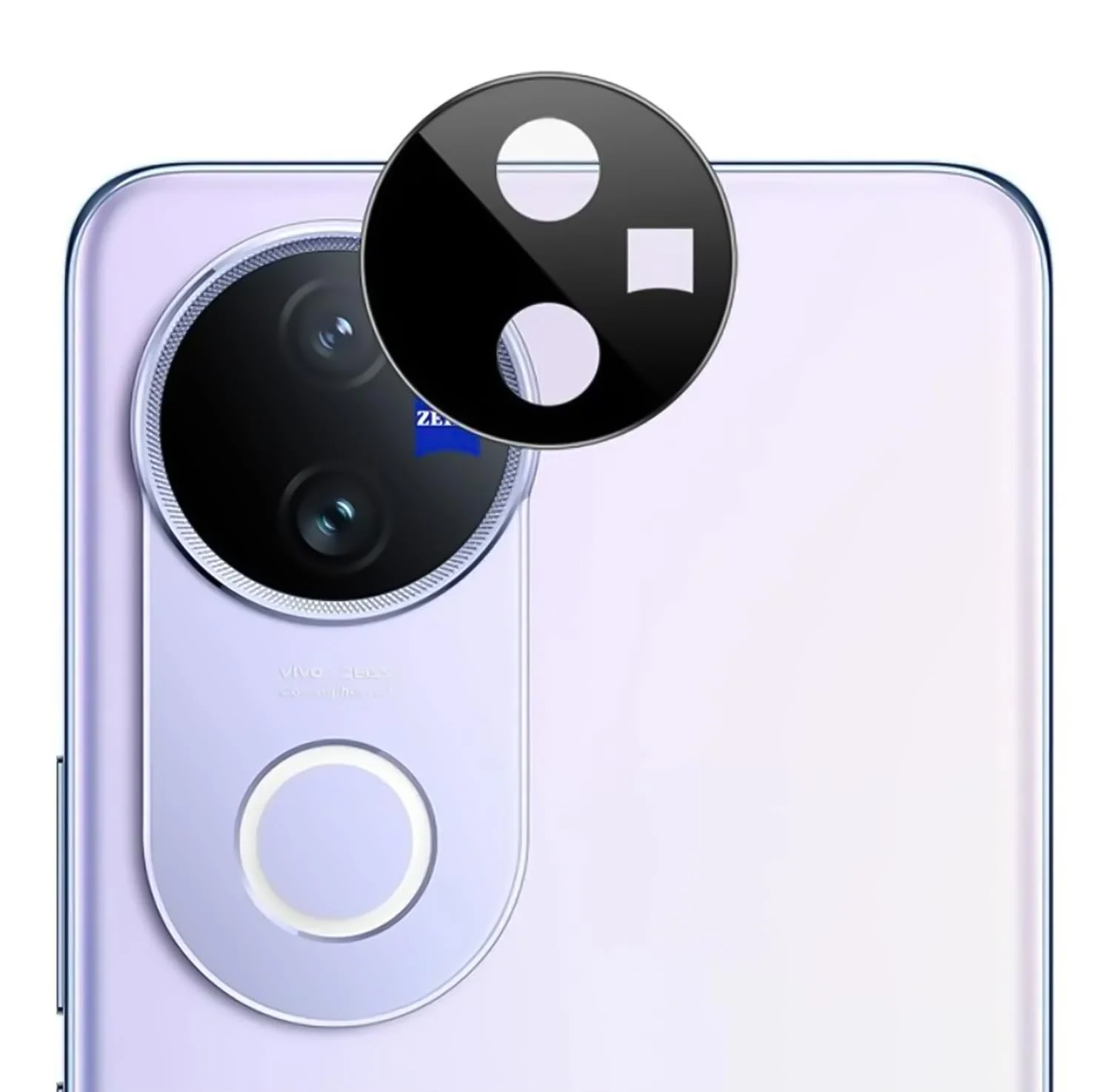 DL3 Mobilak vivo V50 5G / vivo V50E Camera Lens Protector Tempered Glass Screen Protector HD [Full Coverage][Anti-Scratch] Drop Protection Ultra Clear/Thin Lens Case - Black