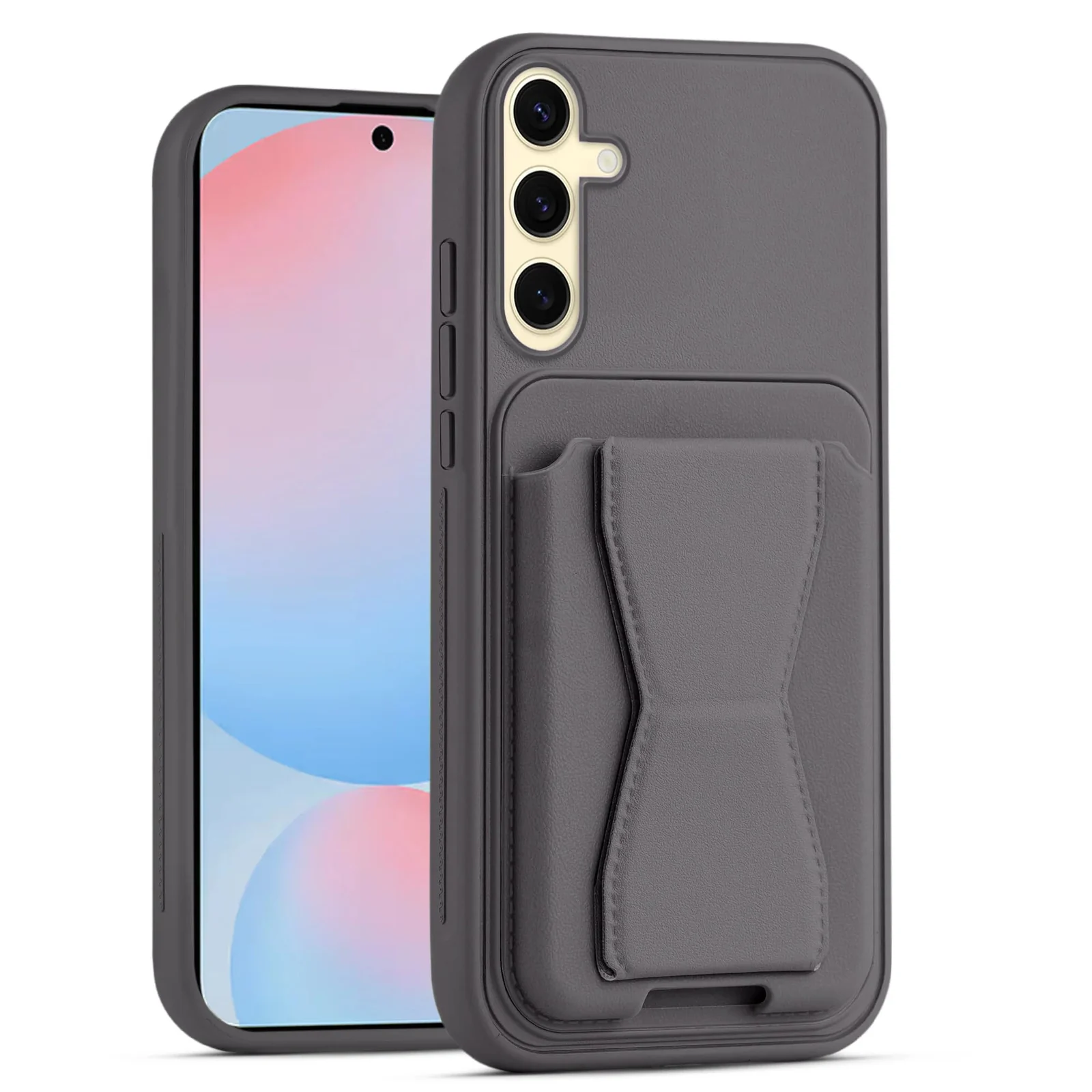 DL3 Mobilak Leather Wallet Case with Card Slot for Samsung Galaxy A17 / A26 5G with Camera Protection and Shockproof Design - Lavender Purple