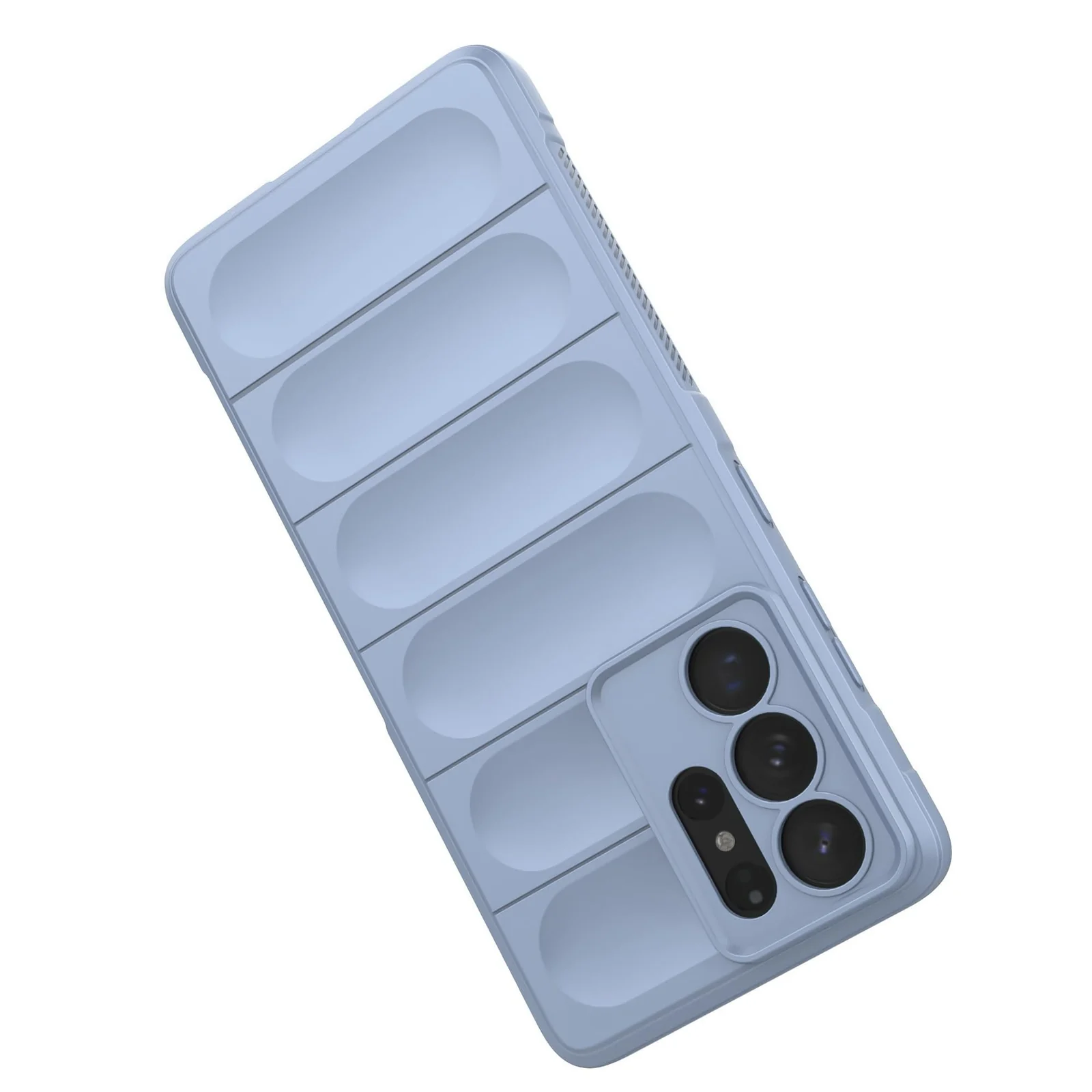 DL3 Mobilak Silicone Case for Samsung Galaxy S21 Ultra Heavy Duty Protective [Slim Fit] Shockproof Soft Flexible Protective Design Shock-Absorption TPU Cover With Camera Protection - Baby Blue