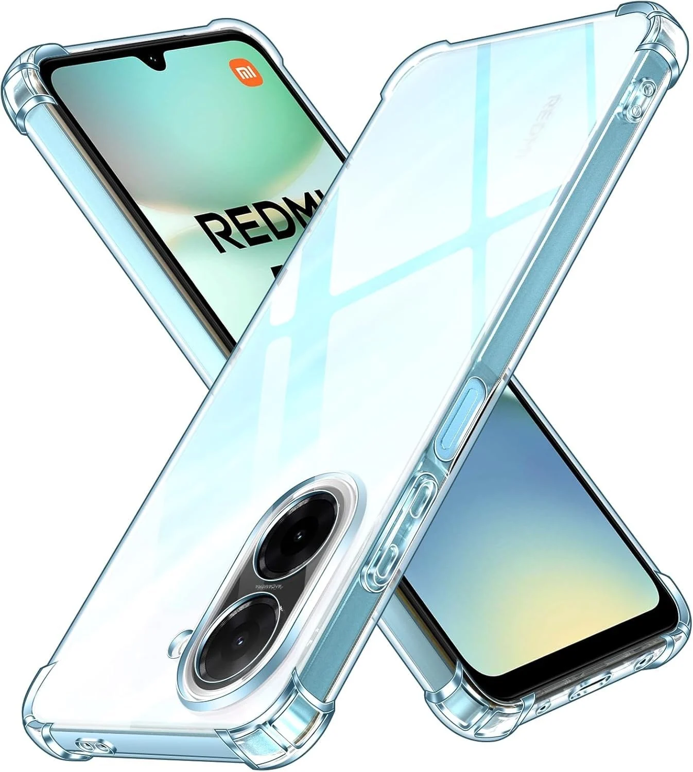 DL3 Mobilak Case Compatible with Xiaomi Redmi A5 4G, Cover Silicone Transparent TPU Gorilla Anti-shock Protector Camera Shockproof Corners - Clear
