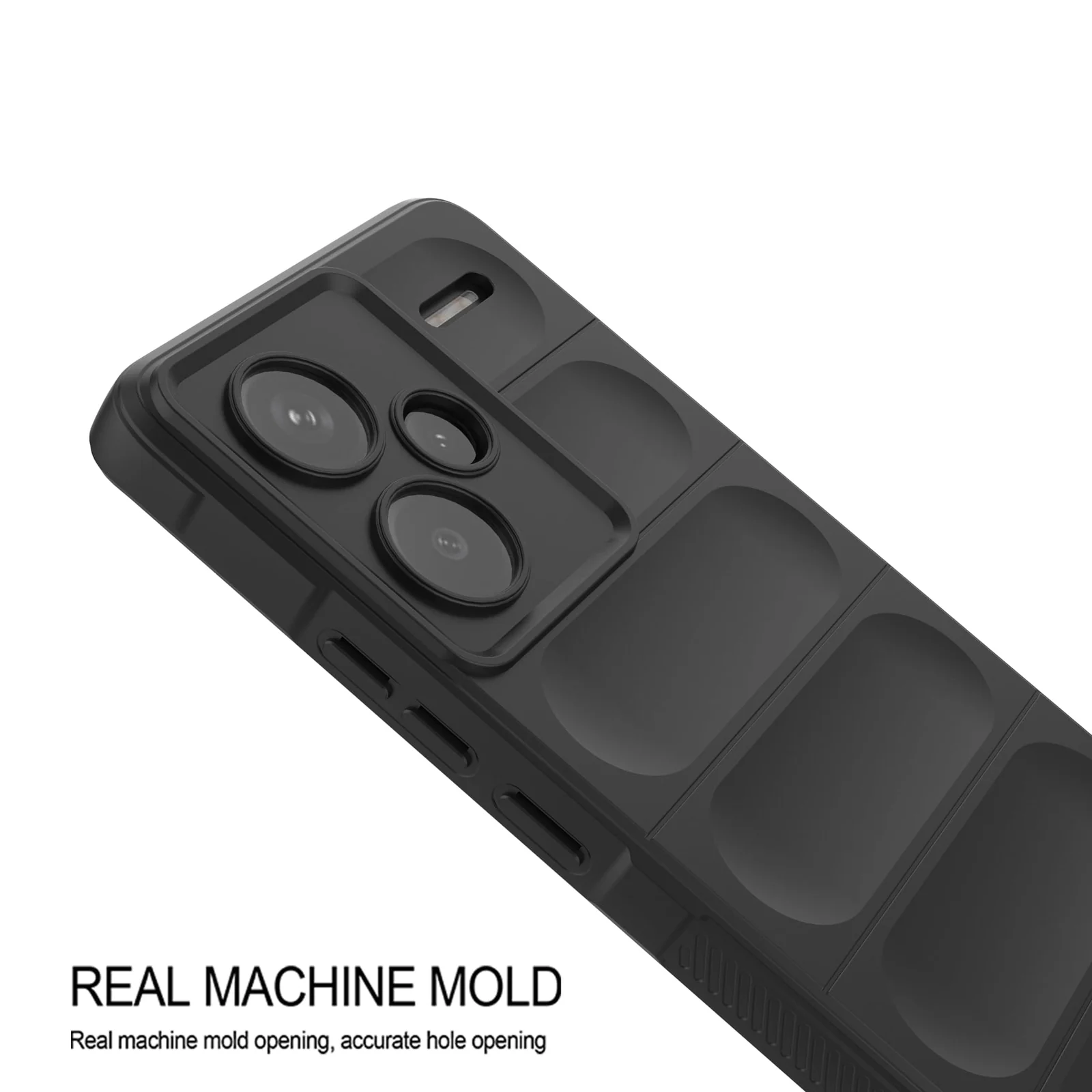 DL3 Mobilak Soft Silicone Protective Case for Xiaomi Redmi Note 13 Pro+ Plus 5G with Camera Protection and Shockproof Design - White