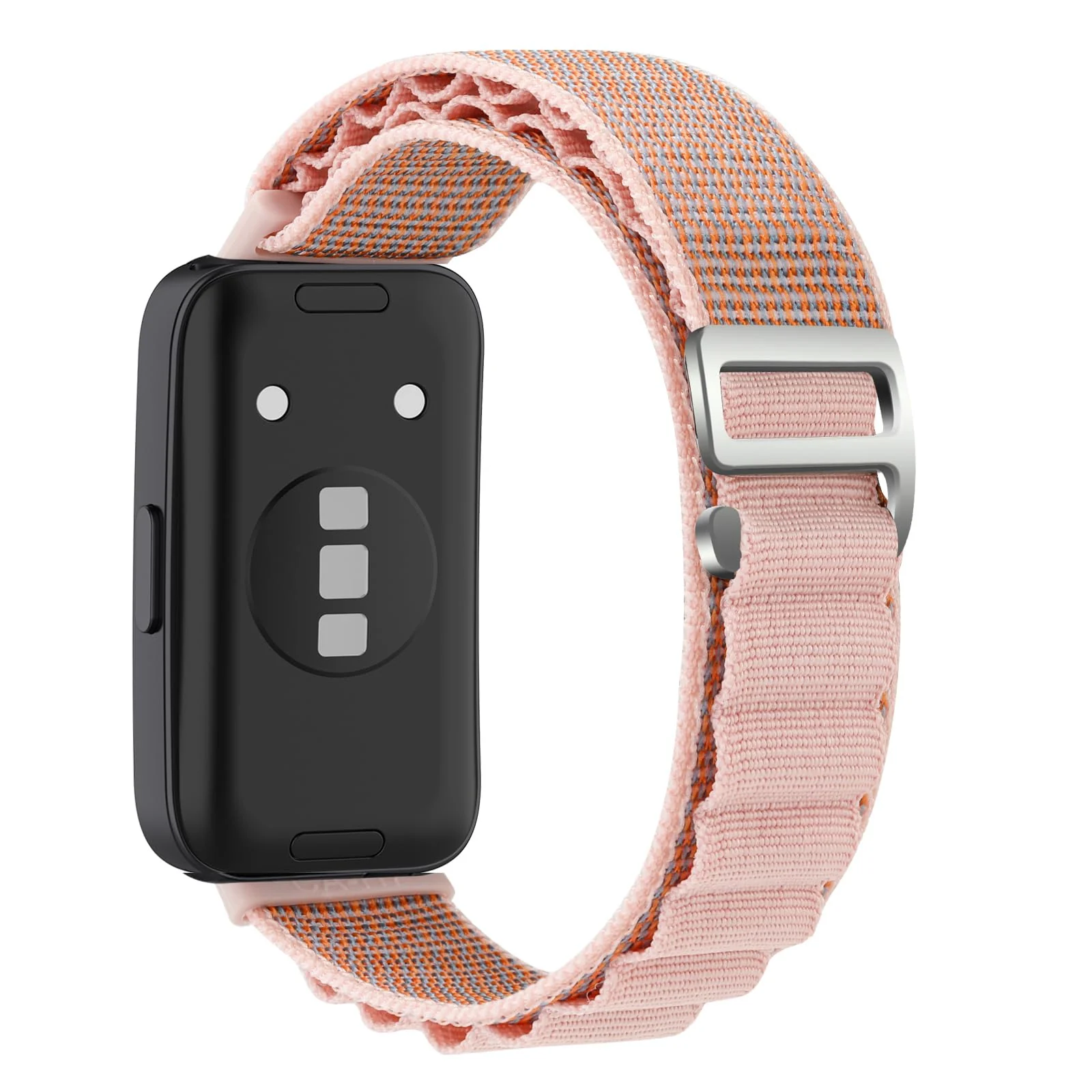DL3 Mobilak Alpine Loop Band for Huawei Band 9 / Huawei Band 8, Women Men Nylon Sport Solo Loop Rugged Wristband with G‑Hook For Huawei Band 8/Band 9 - Pink
