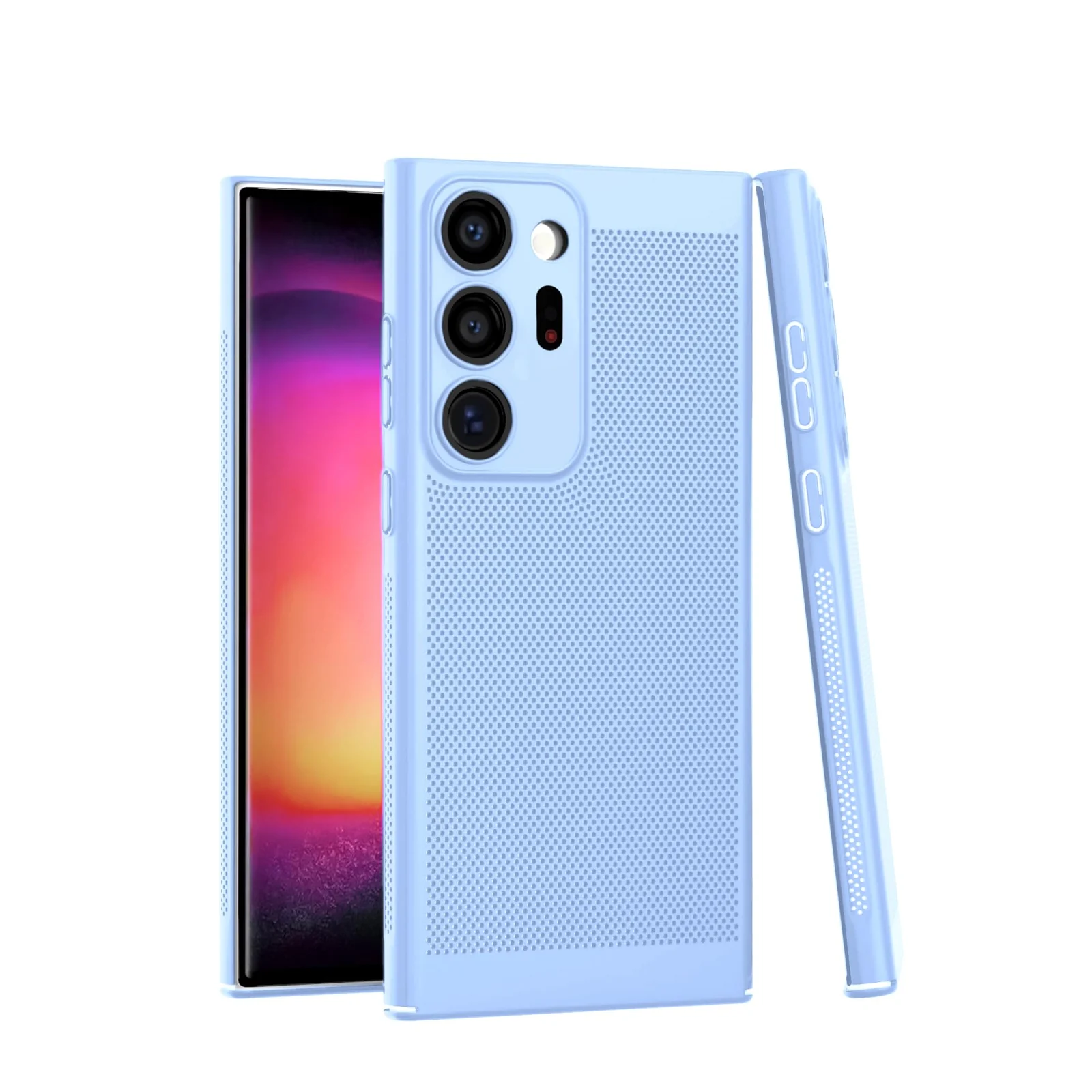 DL3 Mobilak PC Protective Case for Samsung Galaxy Note 20 Ultra with Camera Protection and Shockproof Design - Baby Blue