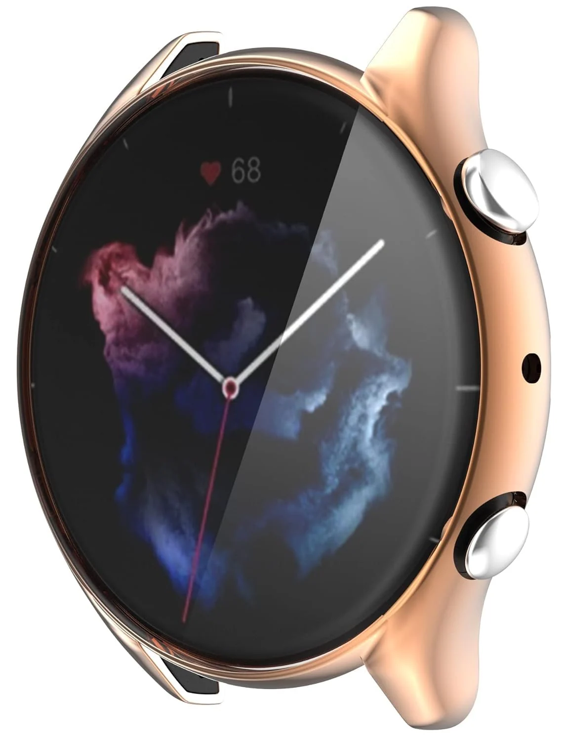 DL3 Mobilak Case Compatible with Amazfit GTR 3/3 pro Case All-Around Screen Protector Watch Soft TPU Shockproof Cover Slim Guard Thin Bumper Shell Protector - Rose Gold