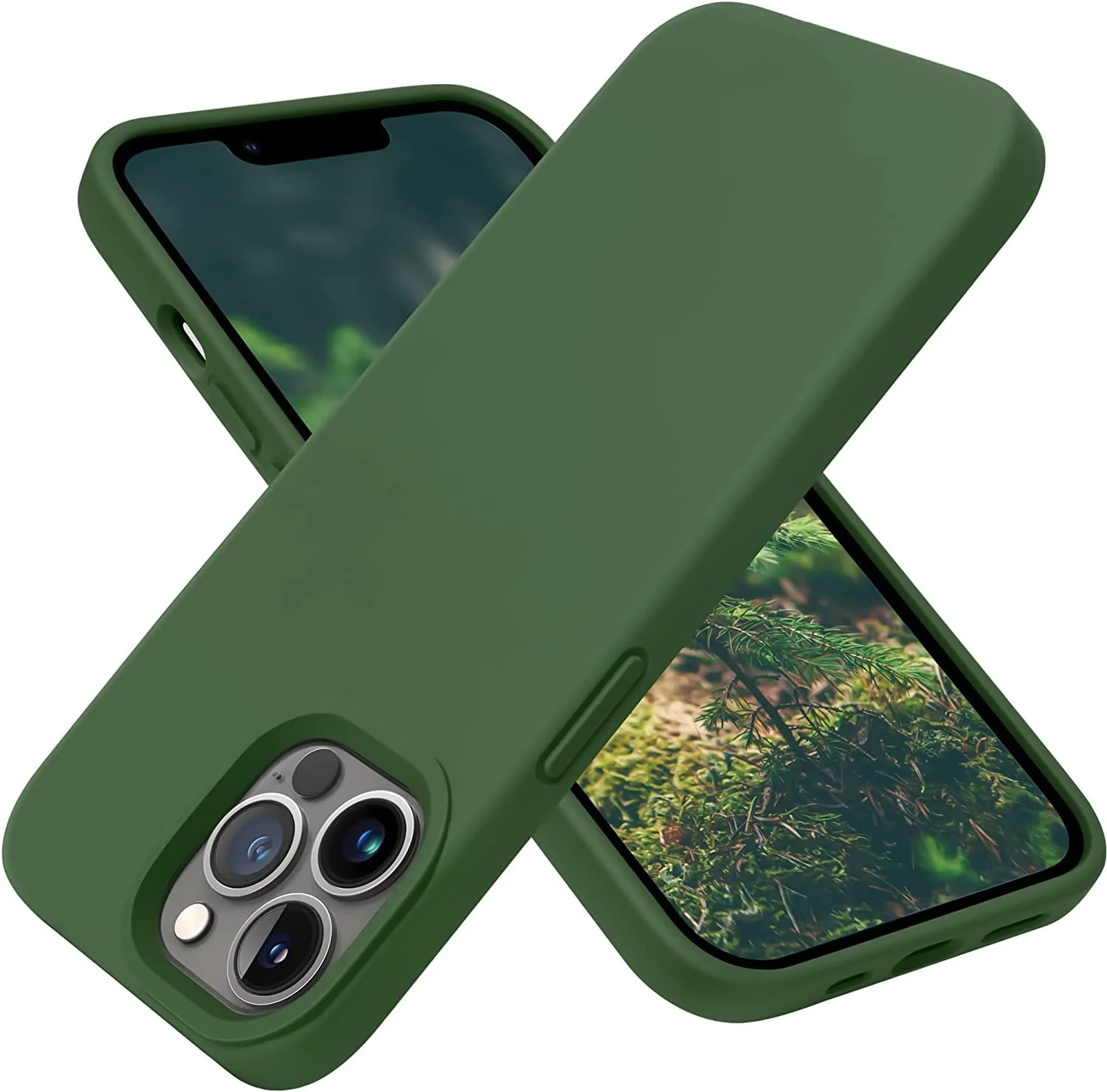 DL3 Mobilak Compatible with iPhone 11 Pro (5.8 Inch) Case, Liquid Silicone Case, Full Body Protective Cover, Shockproof, Slim Phone Case, Anti-Scratch Soft Microfiber Lining - Clover