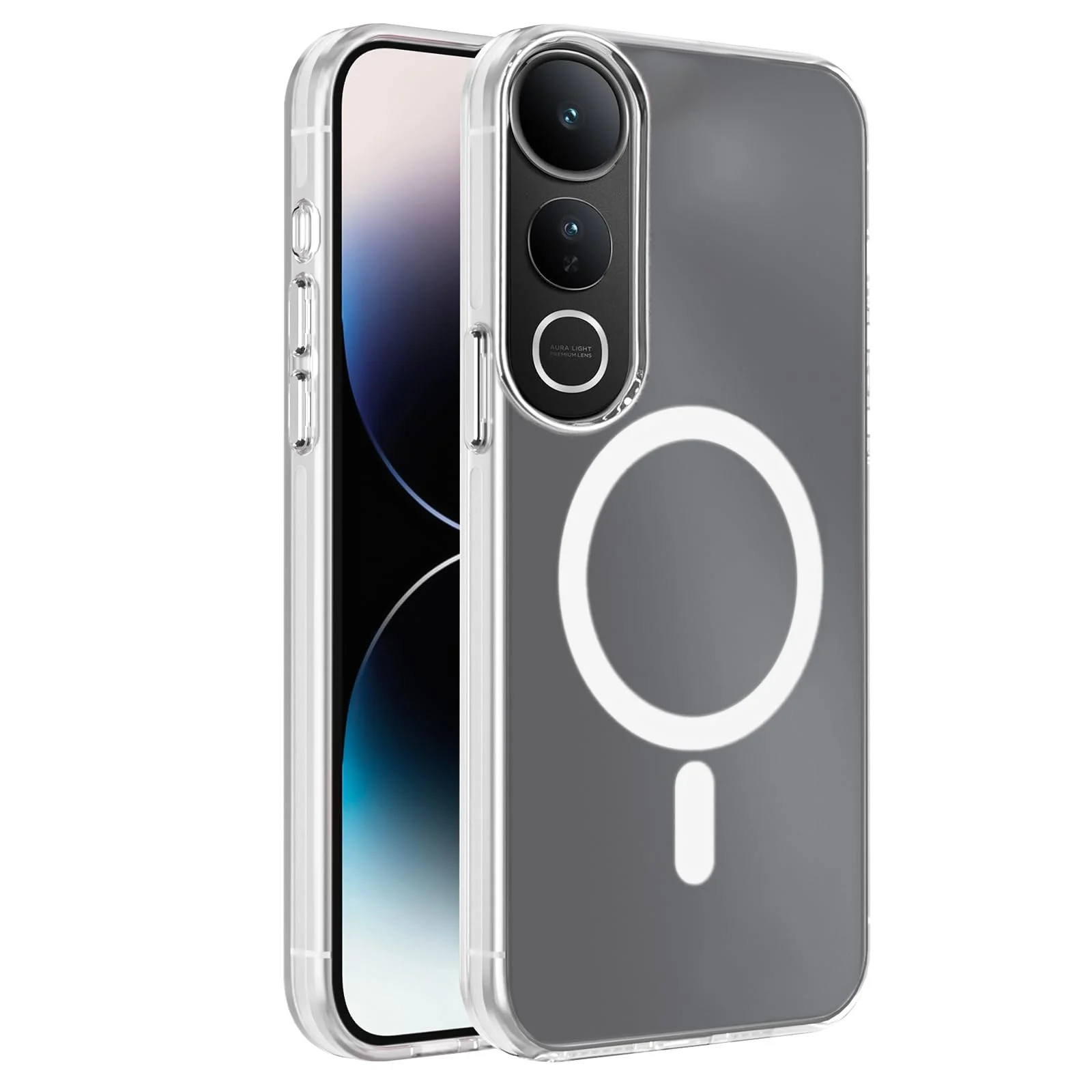 DL3 Mobilak Case For vivo V50 Lite 4G / 5G Case Crystal [Not Compatible with MagSafe] Soft TPU Gel Case Flexible Silicone Anti-Scratch TPU Cover - Clear