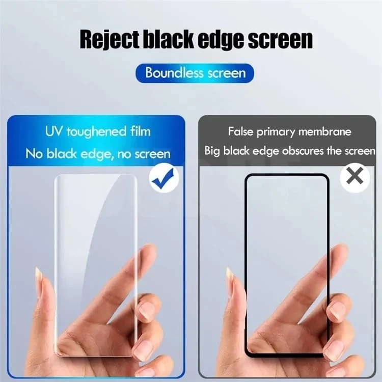 DL3 Mobilak OPPO Find X6 Pro Screen Protector [Liquid UV Tempered Glass] Full Screen adhesive [Sensitive Touch][Fingerprint Sensor Compatible] HD - Clear