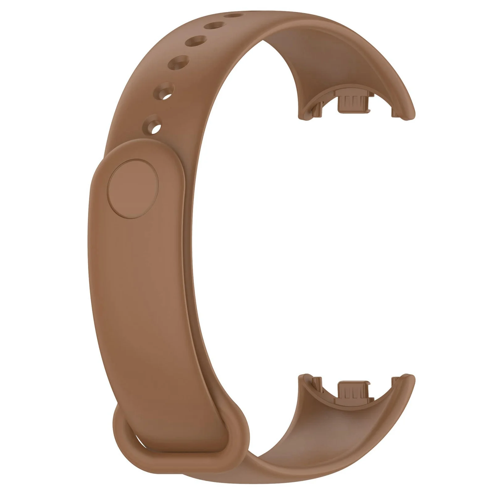 DL3 Mobilak Band Compatible with Xiaomi Mi Band 10/9/8 Replacement Strap, Silicone Skin-Friendly Wrist Strap Adjustable Sports Wristbands for Women Men Xiaomi Smart Band 8/9/10 - Brown