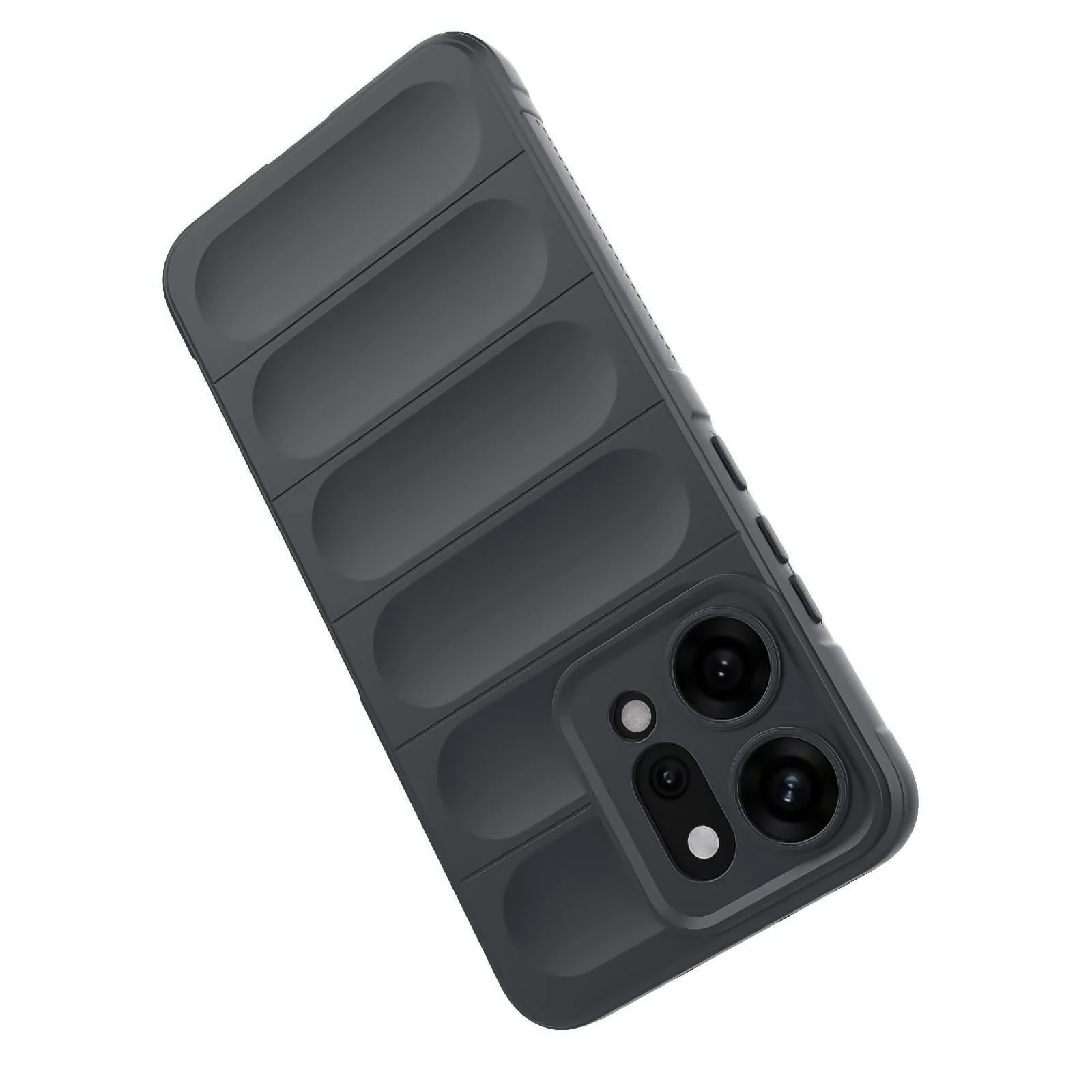 DL3 Mobilak Silicone Case for OPPO Reno 14 Pro (Reno14 Pro 5G) Heavy Duty Protective [Slim Fit] Shockproof Soft Flexible Protective Design TPU Cover With Camera Protection - Dark Gray