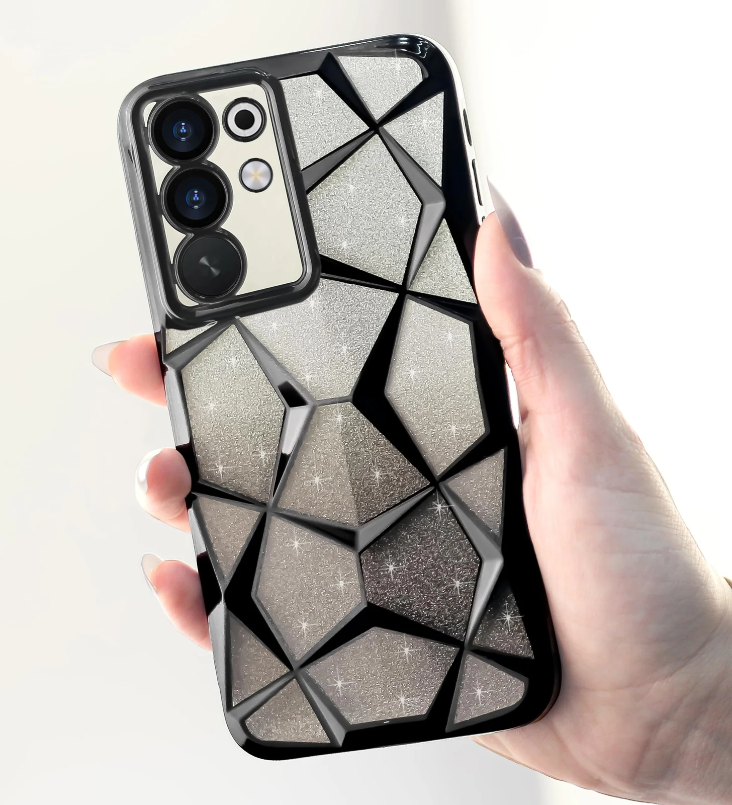 DL3 MOBILAK Gradient Glitter TPU Phone Case for Realme C85 Pro