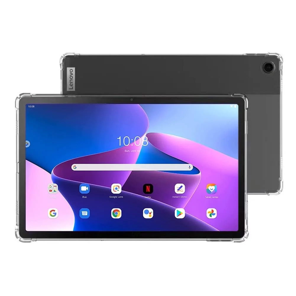 DL3 Mobilak Silicone Case for Lenovo Tab M10 HD TB-X505F Protective Case Back Shell Soft TPU Cover for Lenovo Tab M10 HD TB-X505F TB-X505L / Lenovo Tab M10 10.1'' (TB-X605F) - Clear