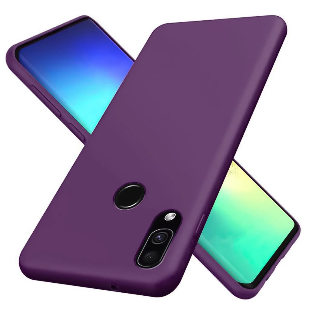 DL3 Mobilak Soft Silicone Protective Case for Huawei nova 3i with Microfiber Lining and Shockproof Design - Violet