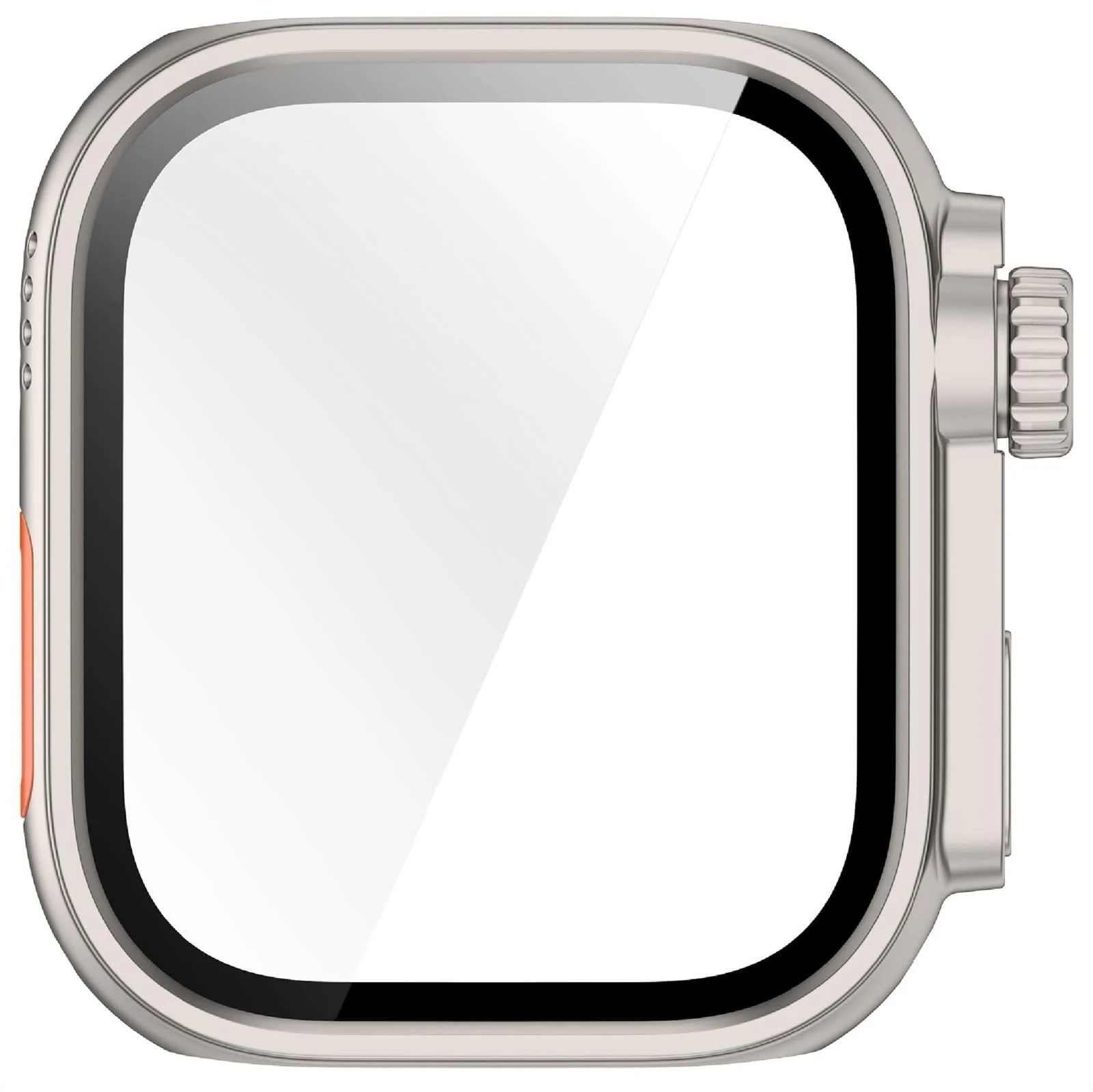 DL3 Mobilak for Huawei Watch Fit 4 Pro 2025 Case Screen Protector, [Looks Like iWatch Ultra Case] Built-in Tempered Glass Screen Unique Design Case Cover for Huawei Watch Fit4 Pro - Starlight