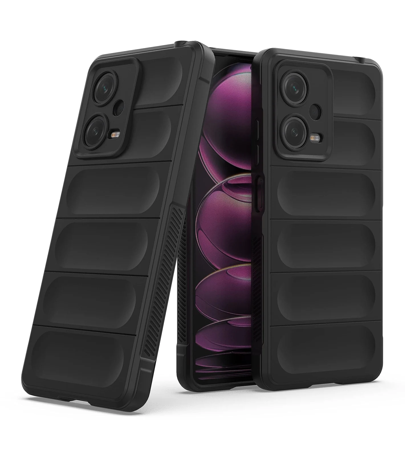 DL3 Mobilak Rugged Protective Case for Xiaomi Redmi Note 12 5G / Poco X5 5G, Camera protection, Shock-absorbing protection, Non-slip grip - Black