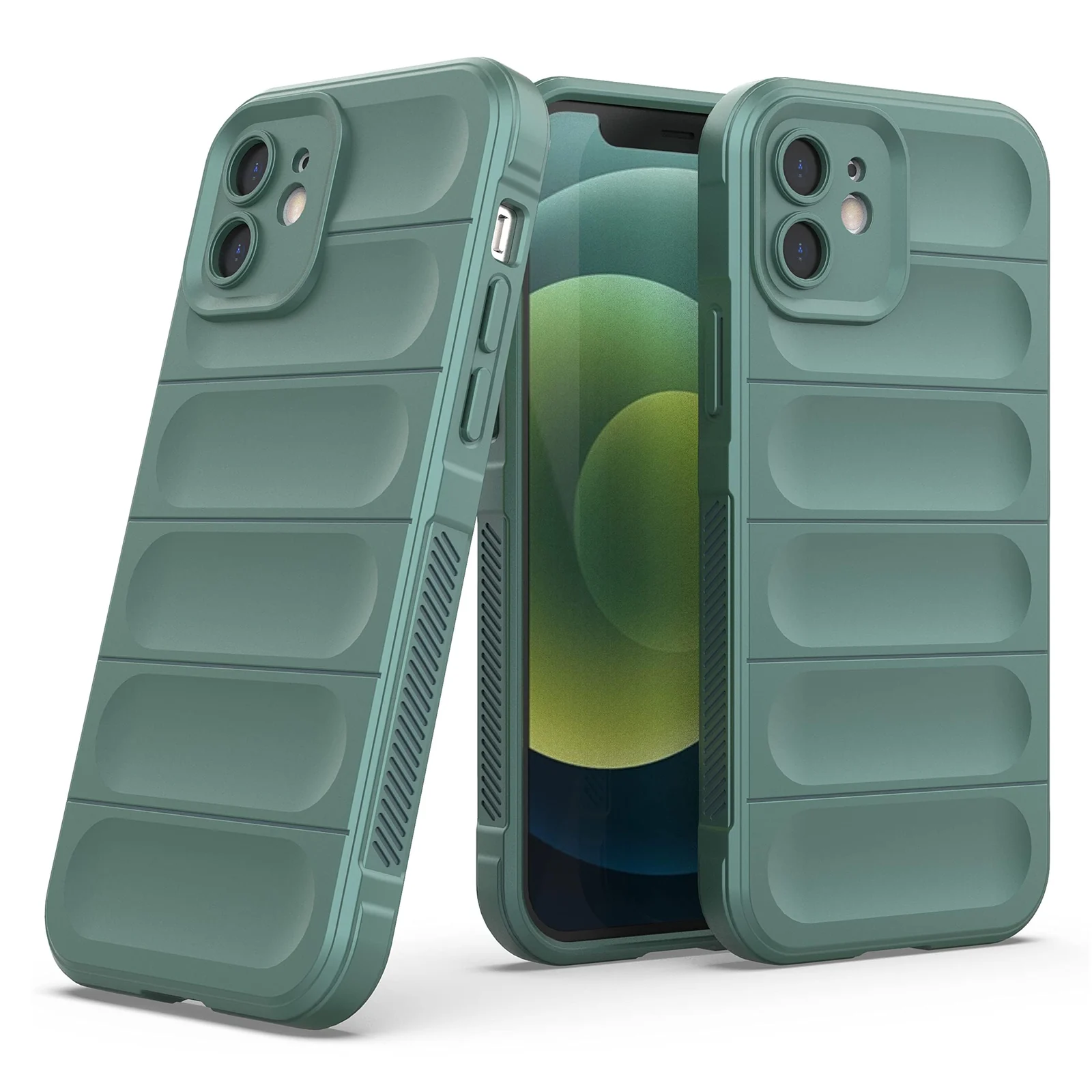 DL3 Mobilak Rugged Protective Case for Apple iPhone 11, Camera protection, Shock-absorbing protection, Non-slip grip - Green