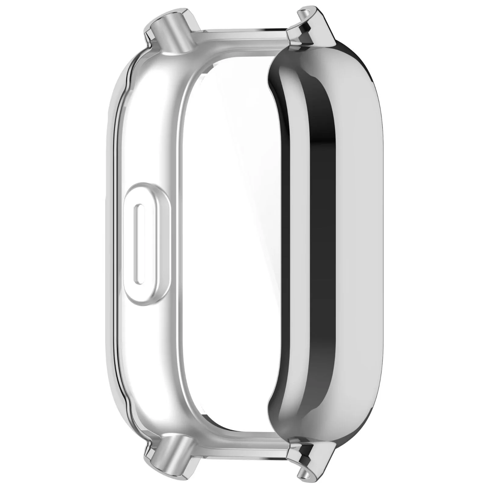 DL3 Mobilak Case for Xiaomi Redmi Watch 5 Active, Case with Screen Protector, HD Protection Cover, Soft Silicone Screen Protector Cover for Xiaomi Redmi Watch 5 Active - Silver