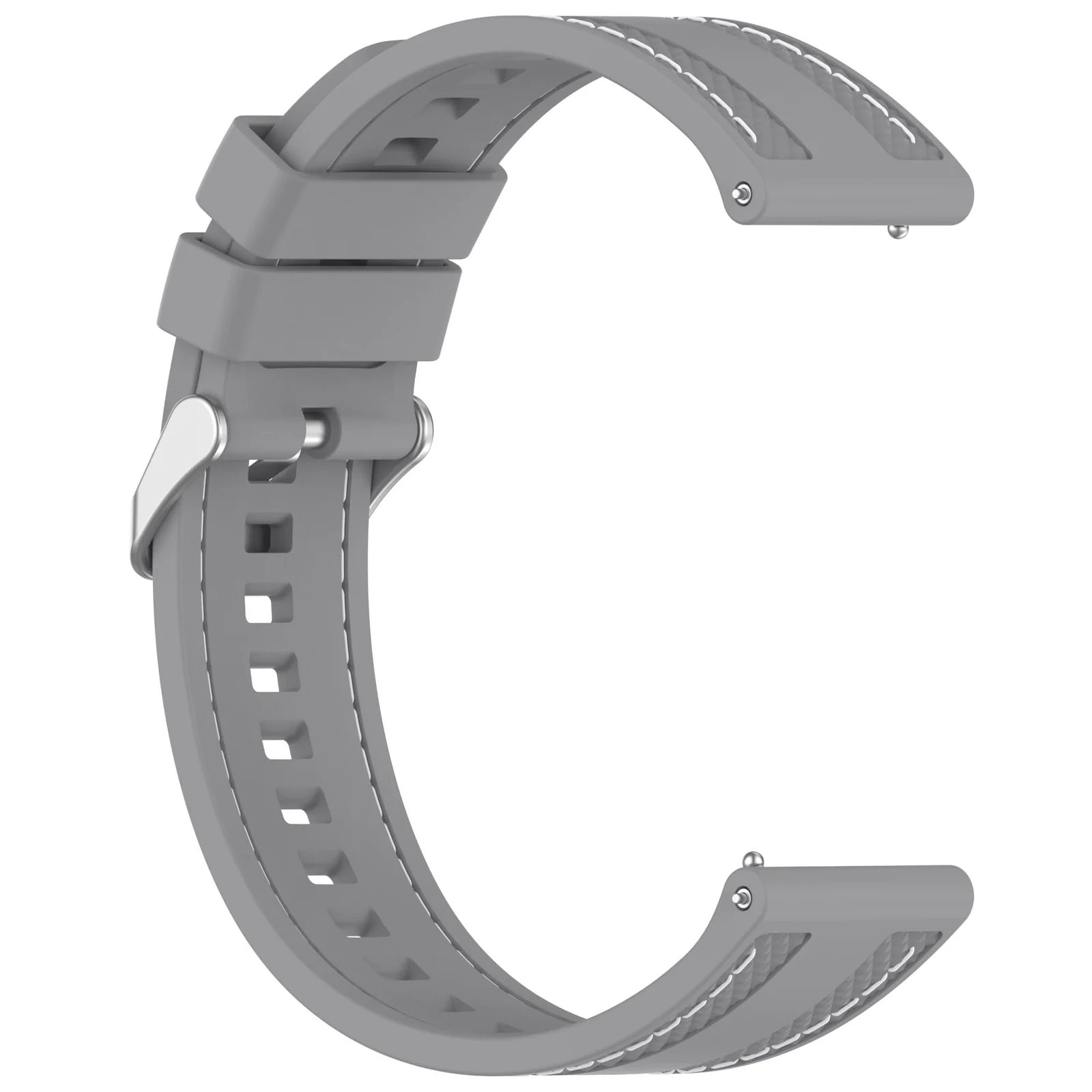 DL3 Mobilak 22mm Rubber Strap Compatible with Huawei Watch GT 6 46mm/GT 6 Pro/GT5 46mm/GT 5 Pro/GT4 46mm/GT 3 Pro, Soft Durable Bracelet Nylon Silicone Replacement Band for Huawei Watch 4 Pro/Watch 3 - Gray
