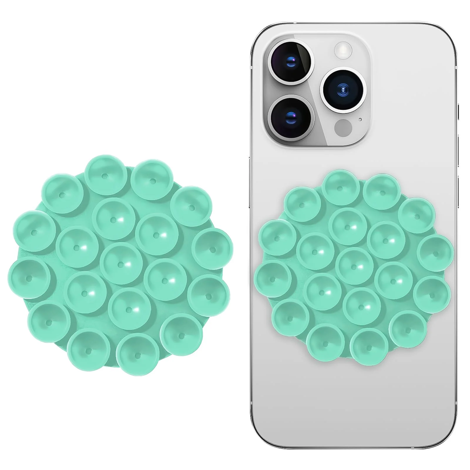 DL3 Mobilak Silicone Suction Cup Phone Mount for iPhone and Android, Double-sided suction design, Hands-free phone support, Strong suction grip
