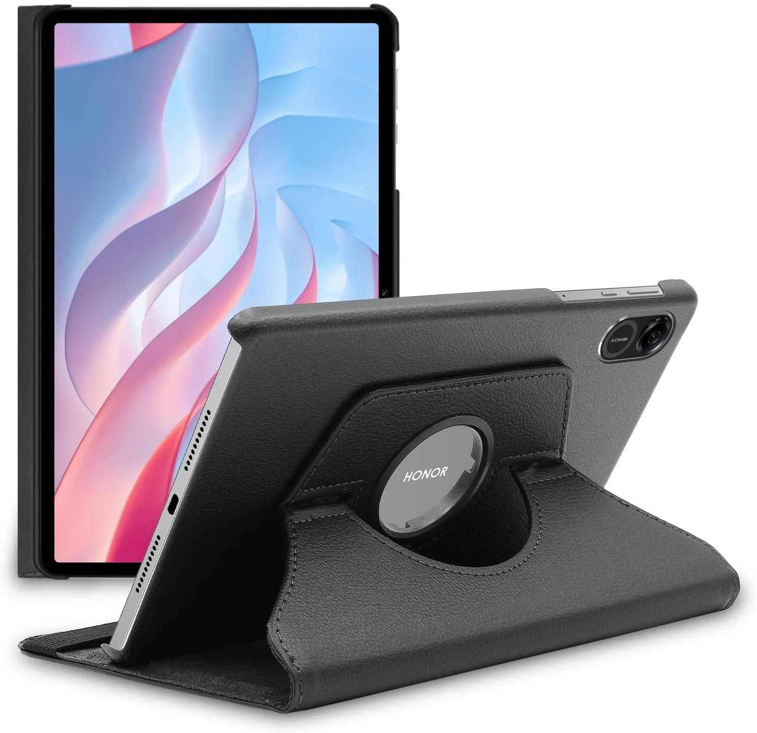 DL3 Mobilak Protective Cover for Honor Pad X9 Case 11.5 inch 2023, 360° Rotatable Smart Stand, Leather Folio Flip Cover with Multi-Angle Viewing, Auto Wake Sleep