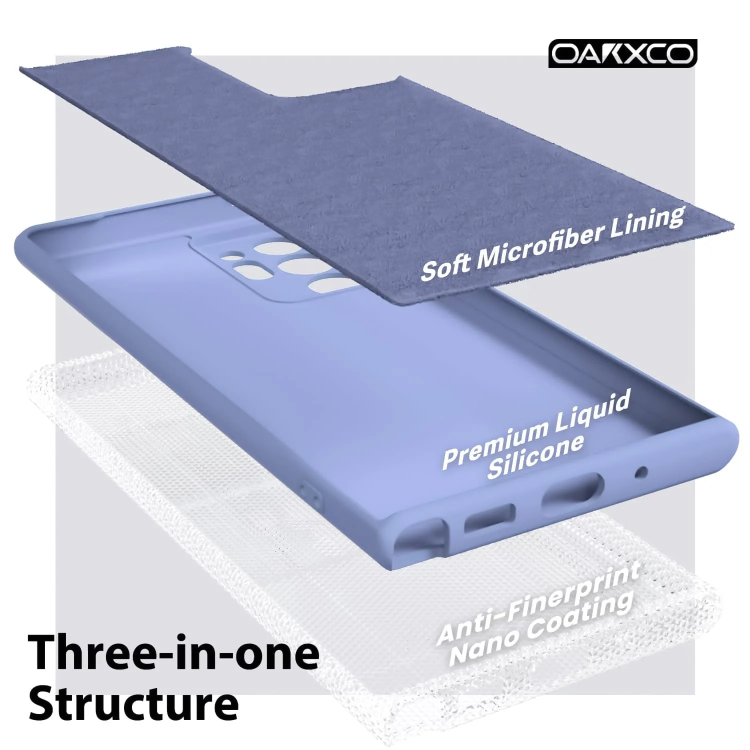 DL3 Mobilak Soft Silicone Protective Case for Samsung Galaxy Note 20 Ultra with Microfiber Lining and Shockproof Design - Baby Blue