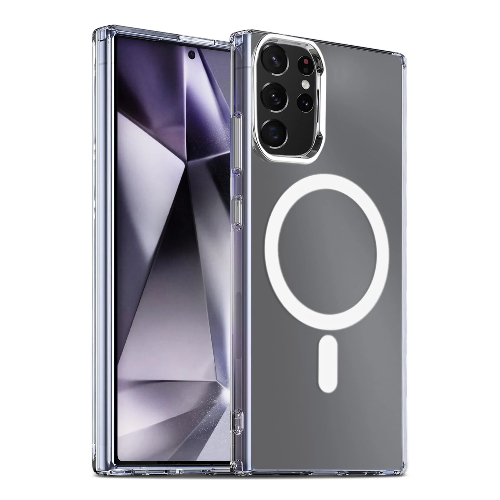 DL3 Mobilak Case For Samsung Galaxy S24 Ultra Case Crystal [Not Compatible with MagSafe] Soft TPU Gel Case Flexible Silicone Anti-Scratch TPU Cover - Clear