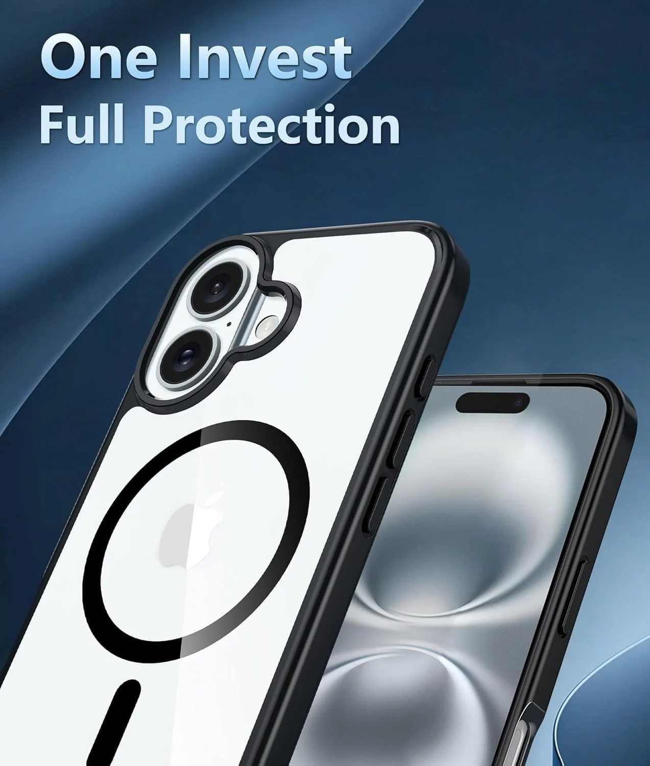DL3 Mobilak Clear MagSafe-Compatible TPU Case for iPhone 17 - Black
