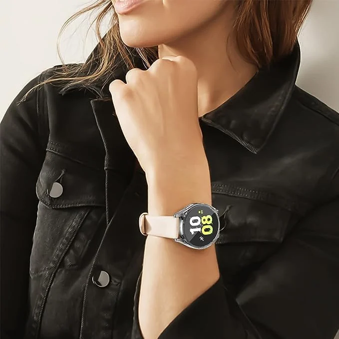 DL3 Mobilak Case Compatible with Samsung Galaxy Watch 4 40mm 2021 & Watch 5 40mm 2022 Case All-Around Screen Protector Watch Soft TPU Shockproof Cover Slim Guard Thin Bumper Shel Protector - Clear