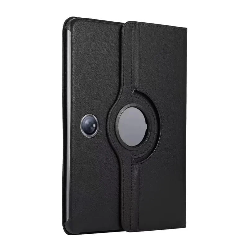 DL3 Mobilak Protective Cover for OPPO Pad SE 11 inch, 360° Rotatable Smart Stand, Leather Folio Flip Cover with Multi-Angle Viewing, Auto Wake Sleep - Black