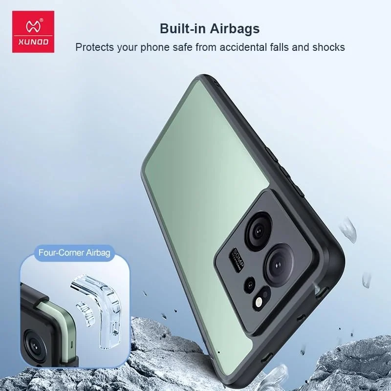 DL3 Mobilak Clear TPU Case for Xiaomi 13T / Xiaomi 13T Pro / Redmi K60 Ultra, Camera protection, Shock-absorbing protection, Scratch-resistant surface - Black