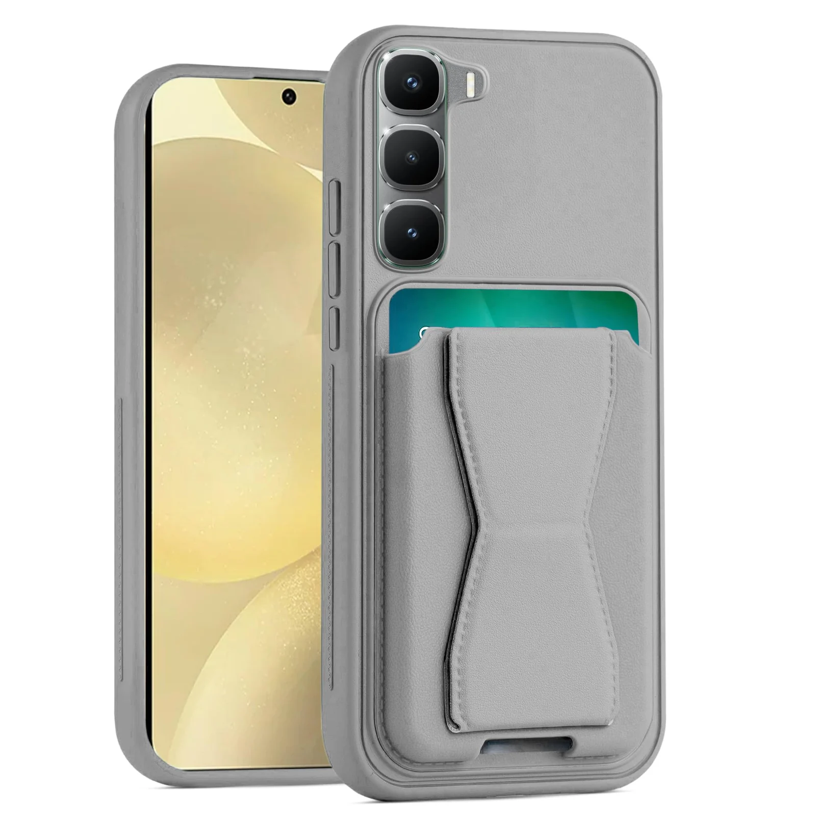 Dl3 Mobilak Leather Wallet Case Compatible with Infinix Hot 60 Pro, Leather Back Cover With TPU Frame, Shockproof Protective Phone Case with Card Holder Stand - Brown