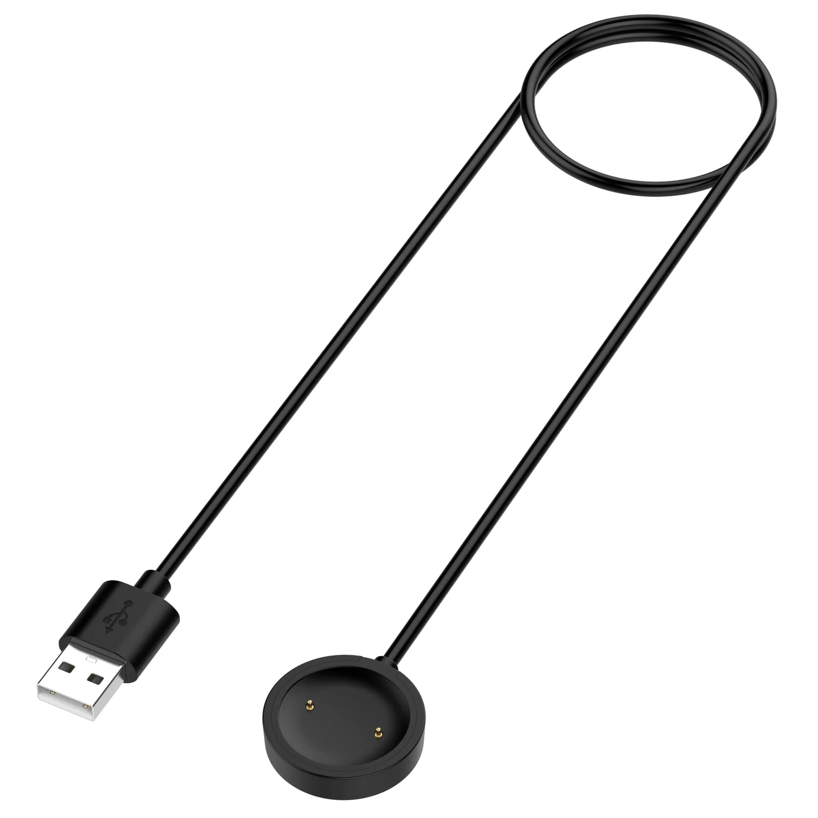 DL3 Mobilak Compatible with Mibro X1/Mibro Color/Mibro Lite Charger Charging Cable Cord Dock, 3.3FT/1m Replacement Charging Cradle Adapter Dock for Mibro X1/Color/Lite Smartwatch - Black
