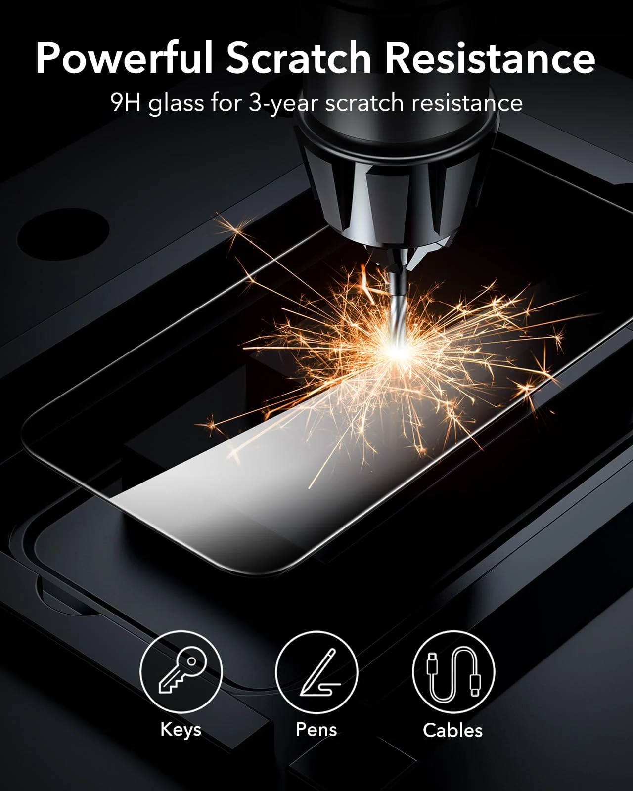 DL3 Mobilak Screen Protector for iPhone 16 Pro Max 6.9-Inch, 9H Hardness Tempered Glass Film [Anti-Scratch] [No Bubbles] Anti-Spy Full Coverage Screen Protector for iPhone 16 Pro Max - Privacy