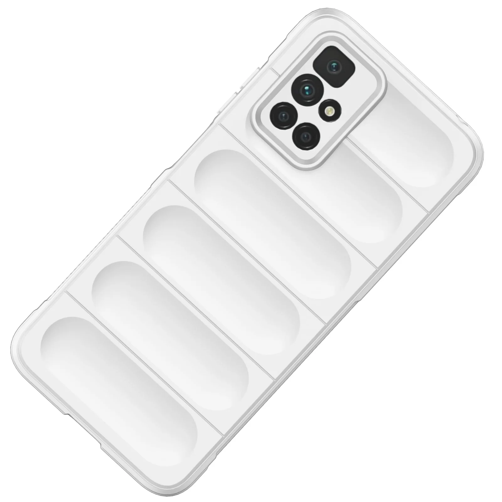 DL3 Mobilak Flexible Silicone and TPU Protective Case with Camera Protection for Xiaomi Redmi 10 4G / Redmi 10 2022 - White