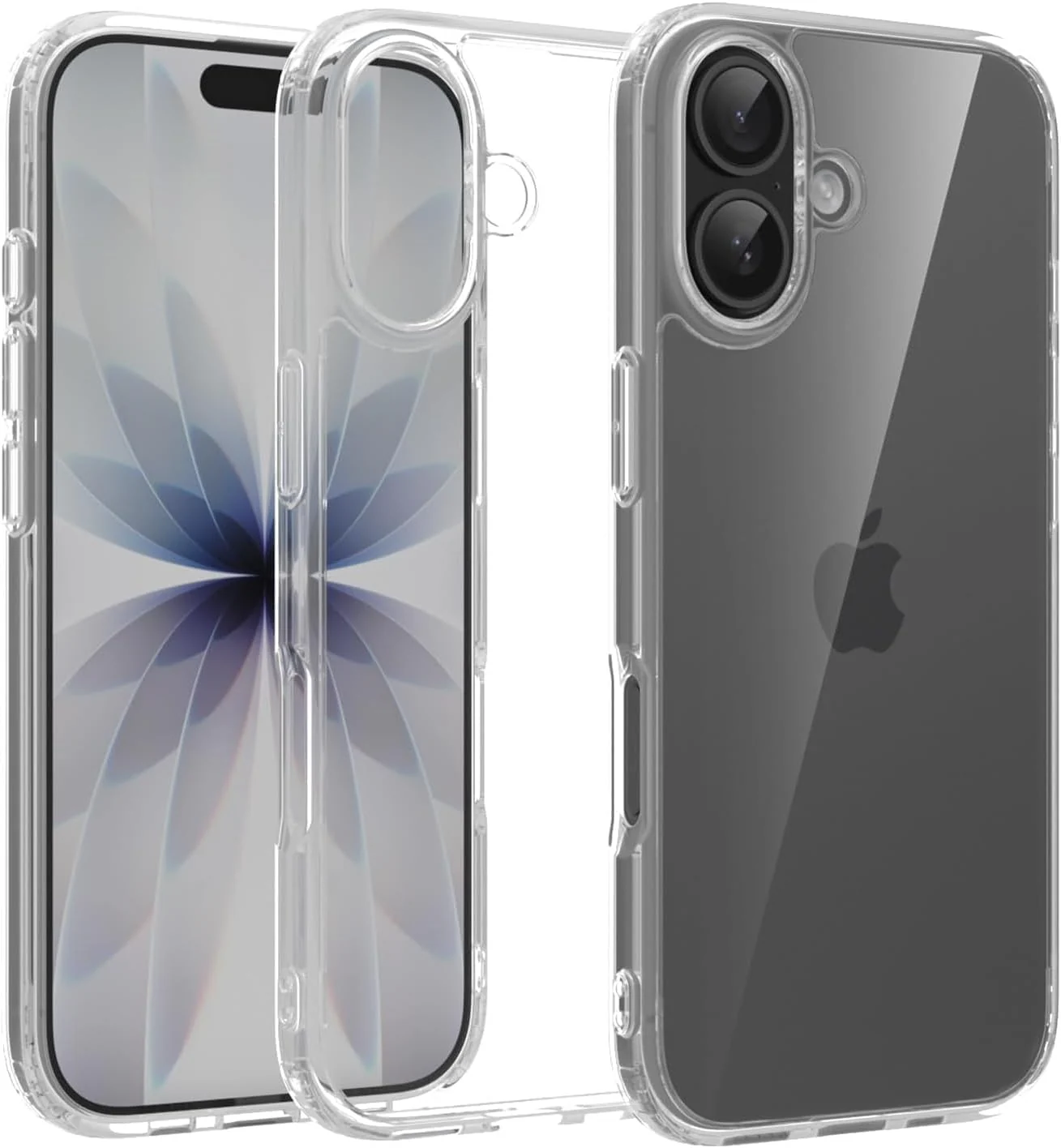 DL3 Mobilak Clear TPU Case for iPhone 13 Pro Max, Camera protection, Shock-absorbing protection, Raised edges around the screen and camera
