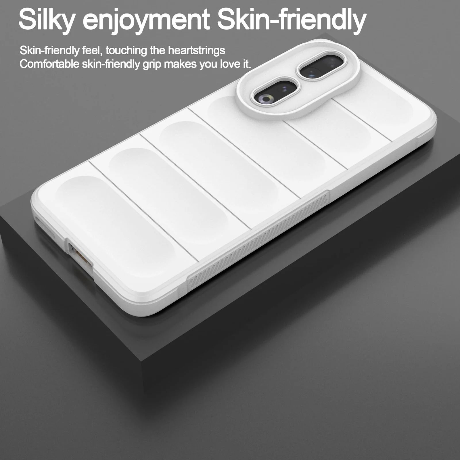 DL3 Mobilak Rugged Protective Case for Honor 90 5G, Camera protection, Shock-absorbing protection, Non-slip grip - White