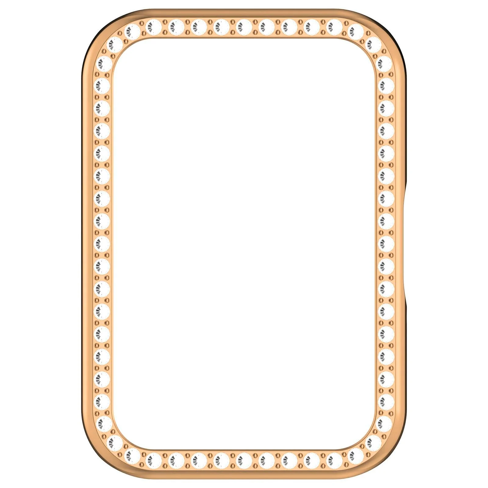 DL3 Mobilak Compatible with Huawei Watch Fit Case Replacement Bling Crystal Protector Case Cover Frame Plating Metal Color PC Shockproof Case Guard Thin Bumper Shell for Huawei Watch Fit - Rose Gold