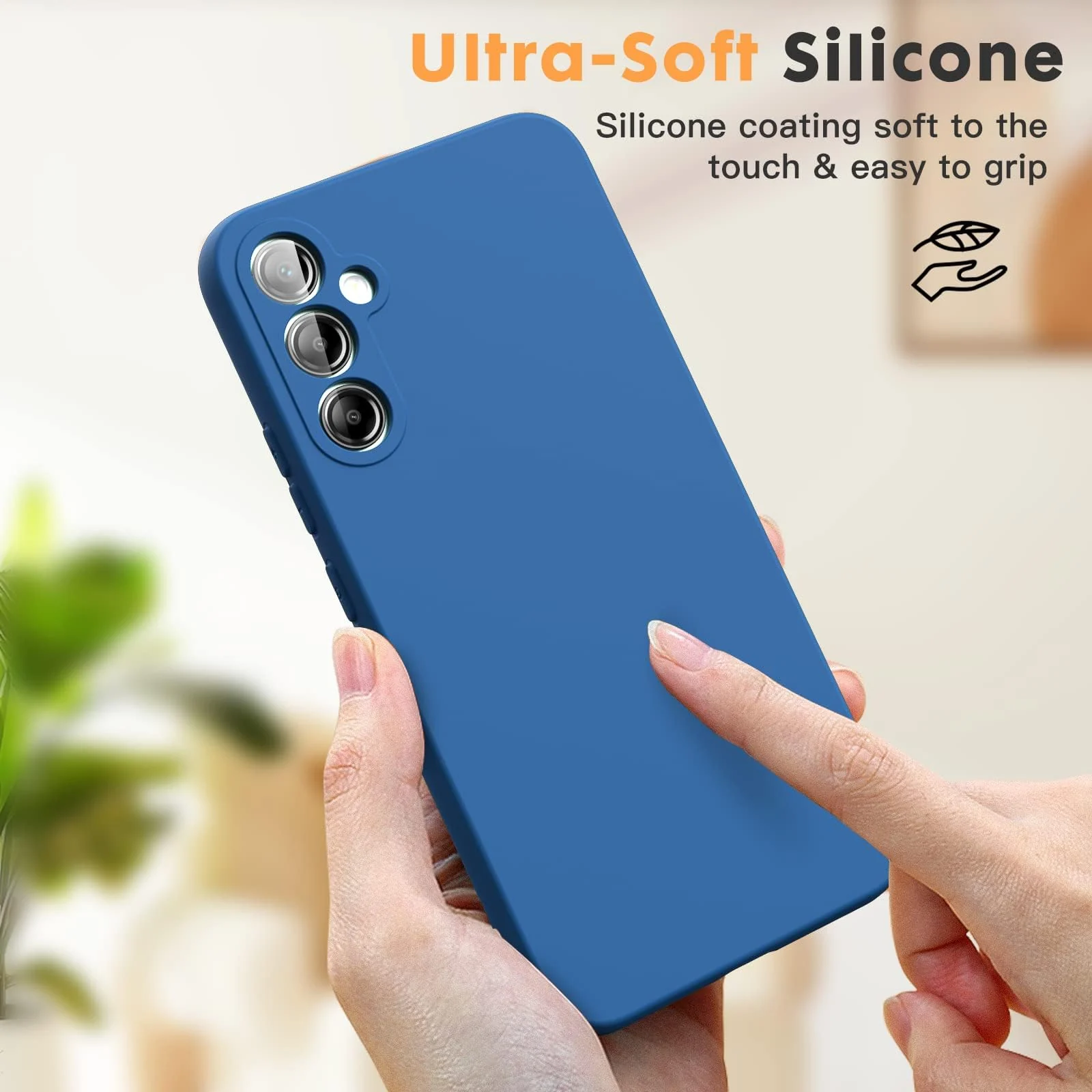 DL3 Mobilak Silicone Protective Case for Samsung Galaxy A24 4G, Shock-absorbing protection, Scratch-resistant surface, Soft microfiber lining - Royal Blue