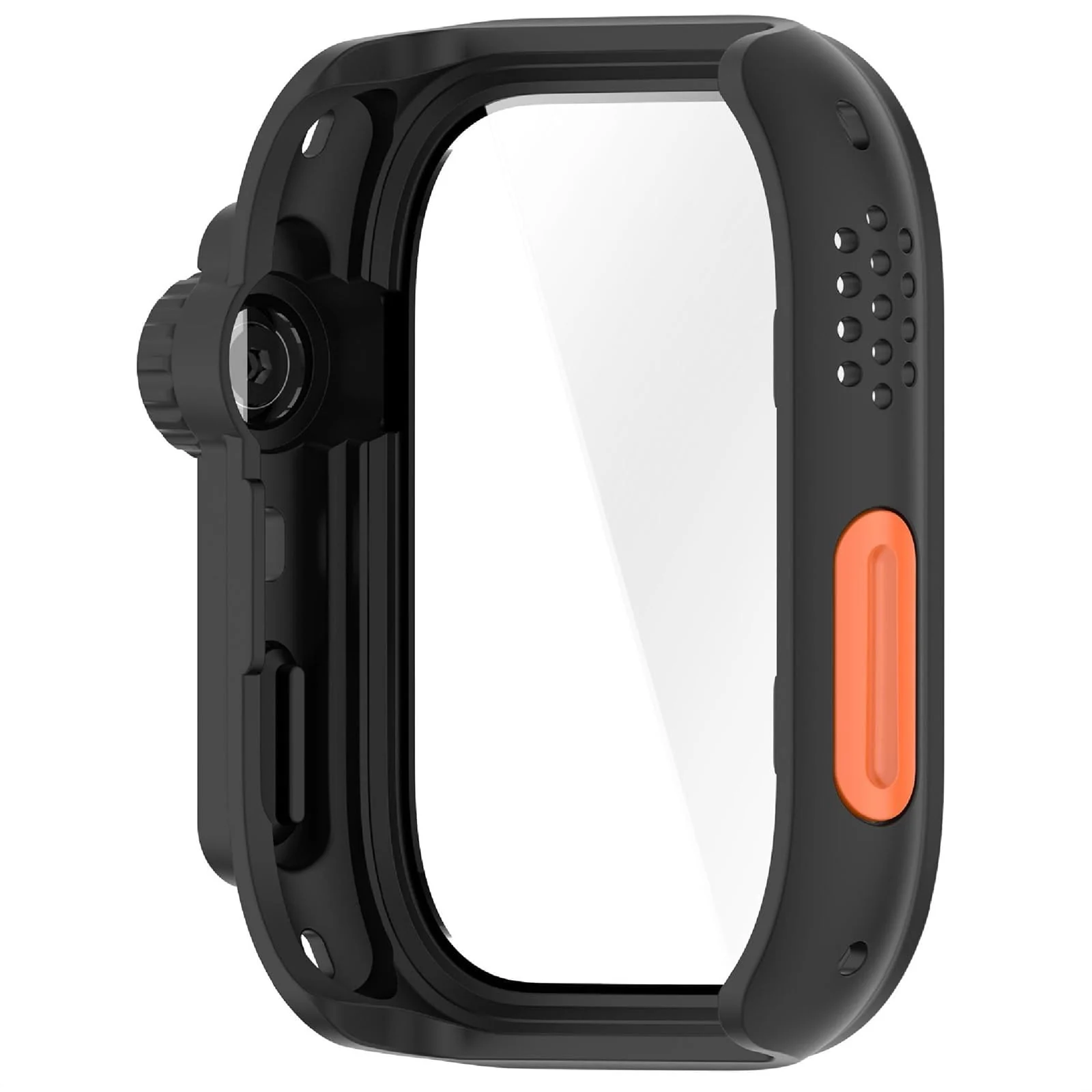DL3 Mobilak for Huawei Watch Fit 4 Pro 2025 Case Screen Protector, [Looks Like iWatch Ultra Case] Built-in Tempered Glass Screen Unique Design Case Cover for Huawei Watch Fit4 Pro - Black