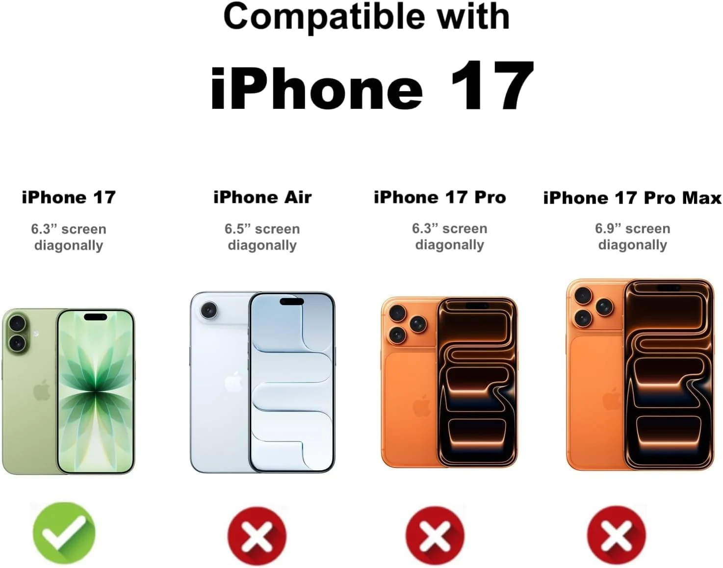 DL3 MOBILAK for iPhone 17 Case Clear [Compatible with MagSafe] Slim Magnetic Clear Bumper Case