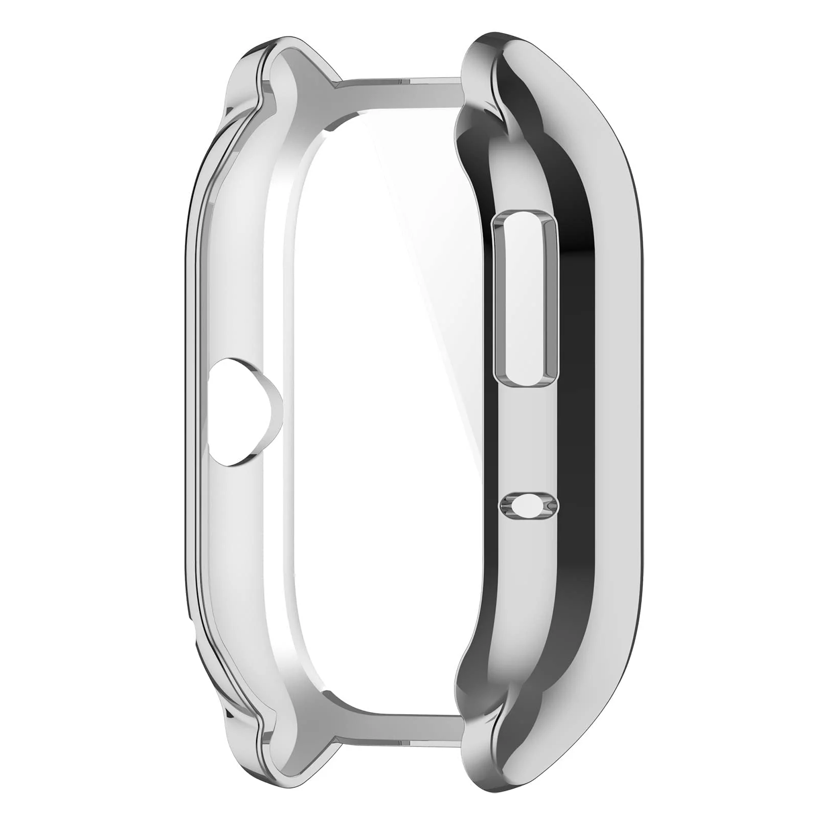 DL3 Mobilak Case Compatible with Amazfit GTS 4 (Not for GTS4 Mini) Case Watch Soft TPU Shockproof Cover Slim Guard Thin Bumper Shell Protector For Amazfit GTS4 - Silver
